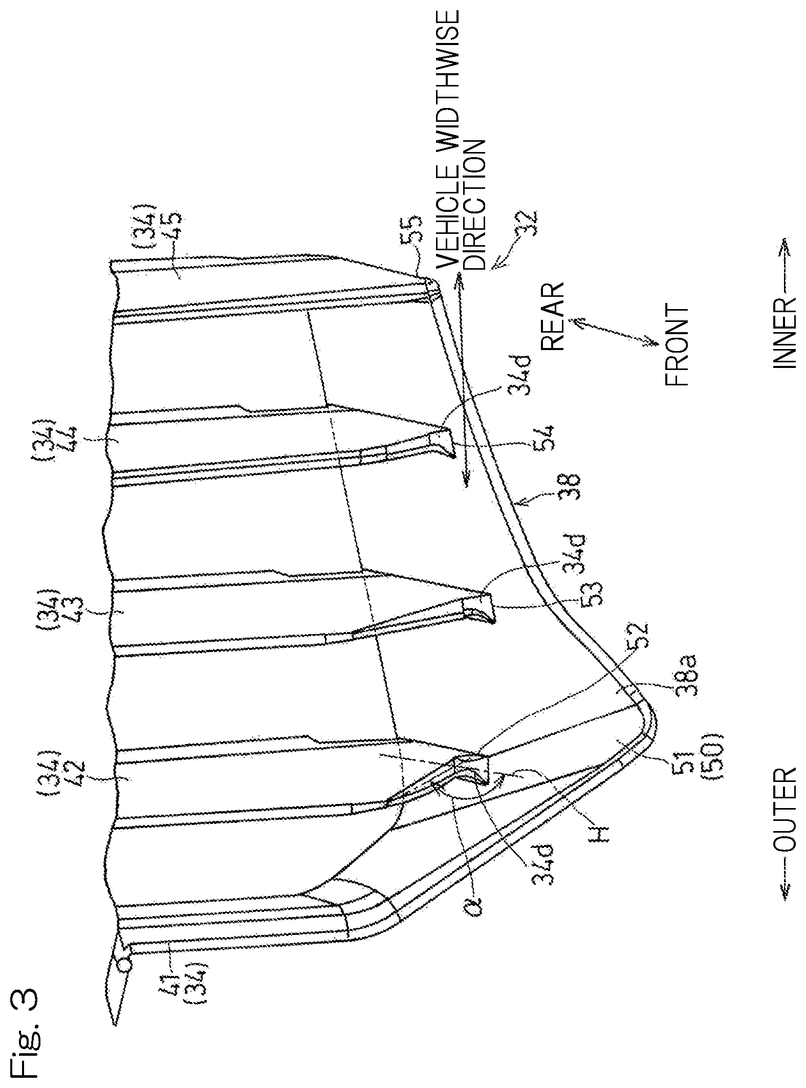 Patent US12576933 Figure 3 – Screen for saddle-riding vehicle