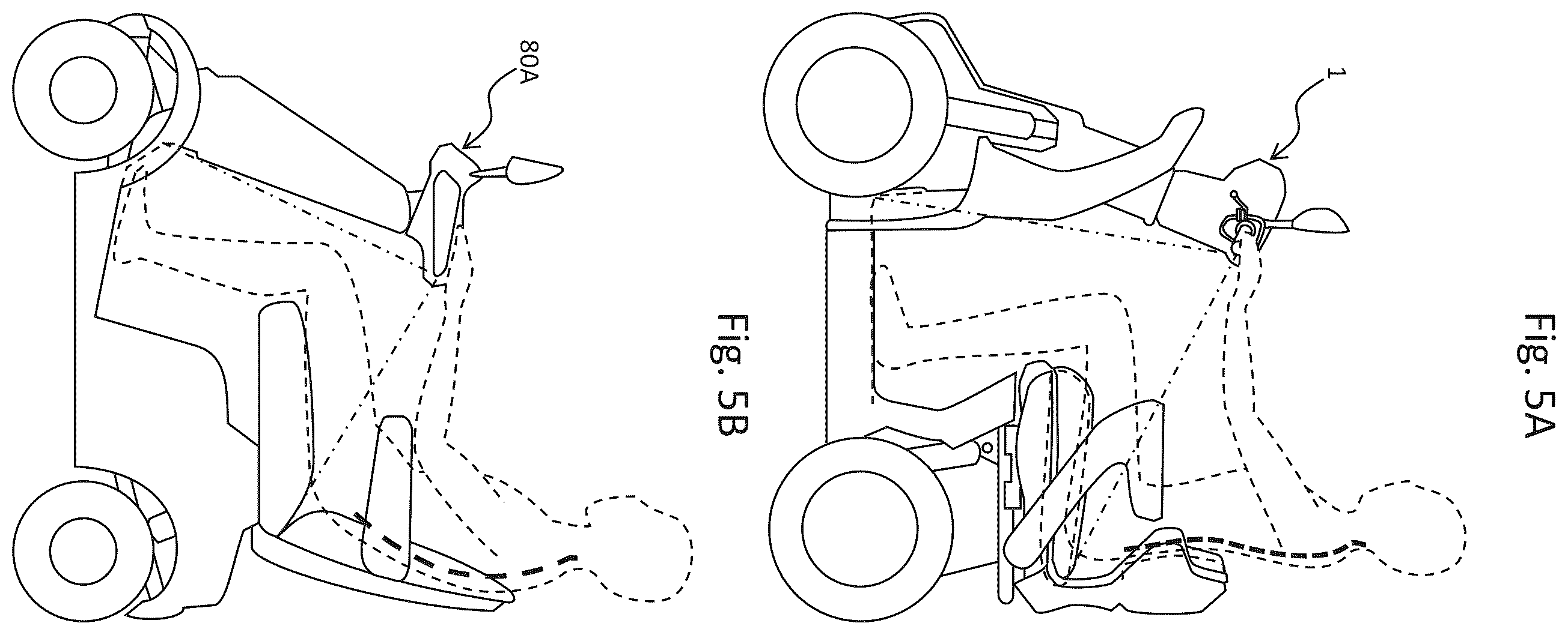 Patent US12576934 Figure 5 – One-occupant electric vehicle