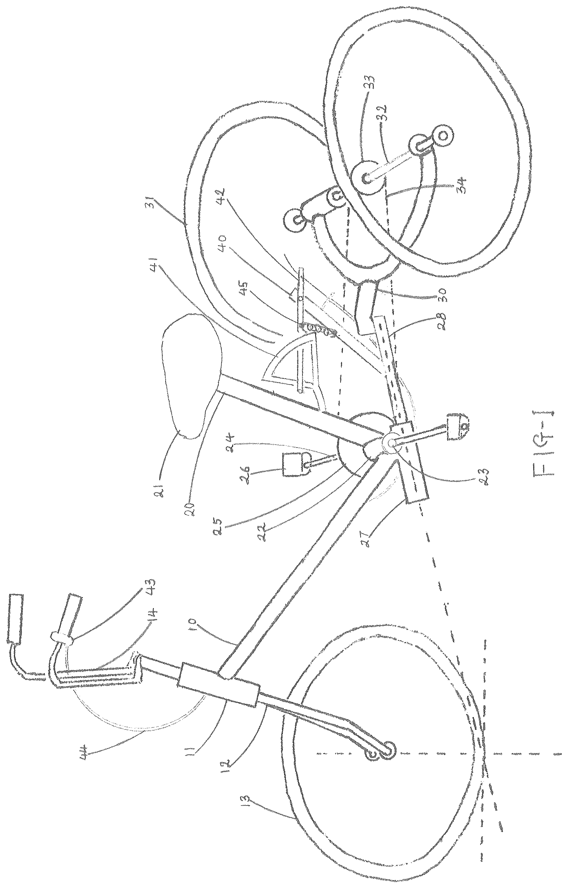 Patent US12576935 — Tricycle having maximum tiltable angle variable system — Figure 1