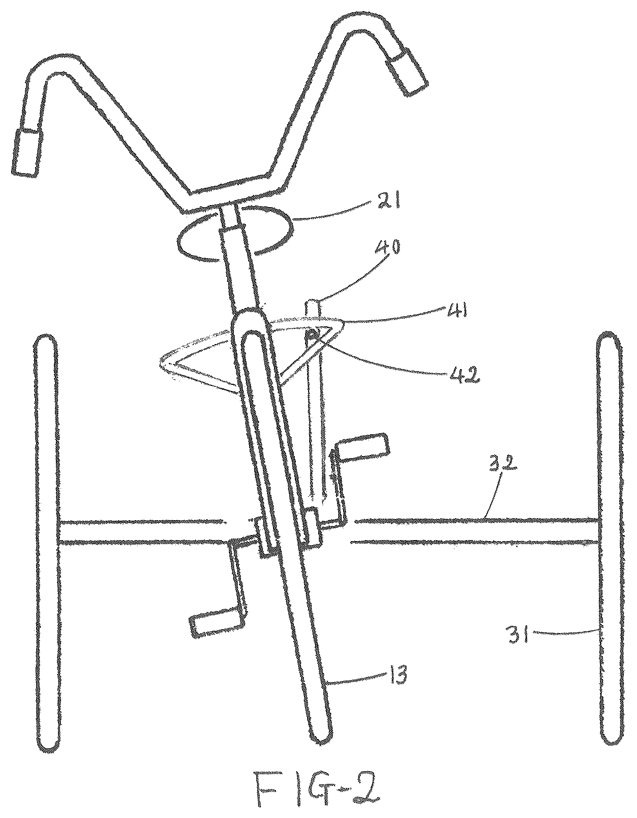 Patent US12576935 Figure 2 – Tricycle having maximum tiltable angle variable system