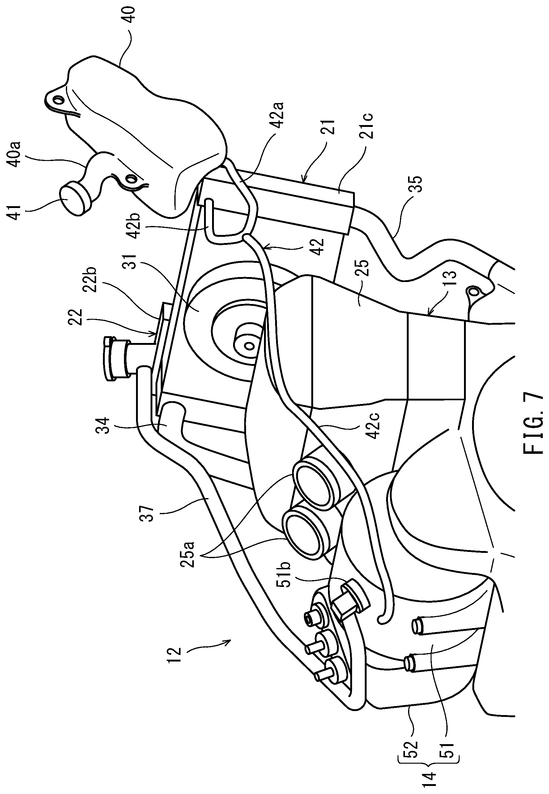 Patent US12576937 Figure 6 – Hybrid straddle vehicle