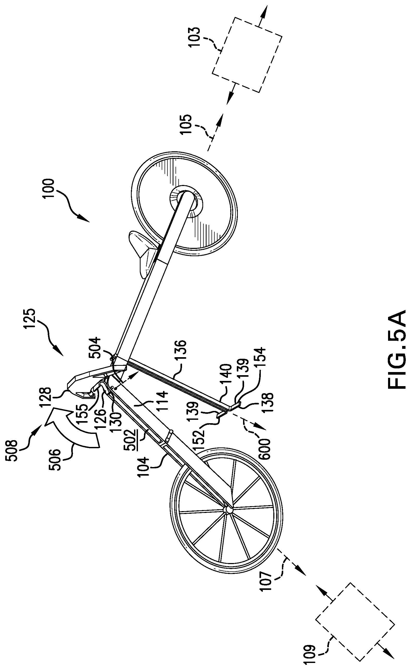 Patent US12576938 Figure 11 – Folding bicycle and method of use