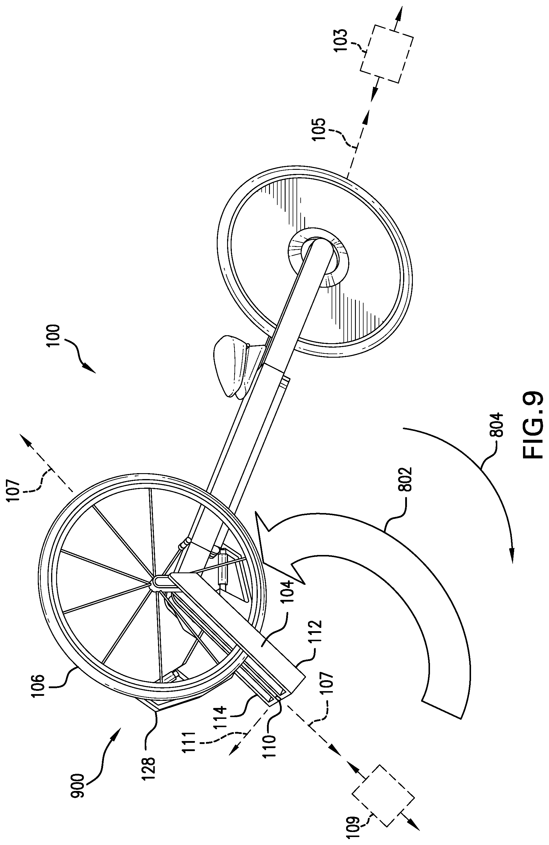 Patent US12576938 Figure 16 – Folding bicycle and method of use