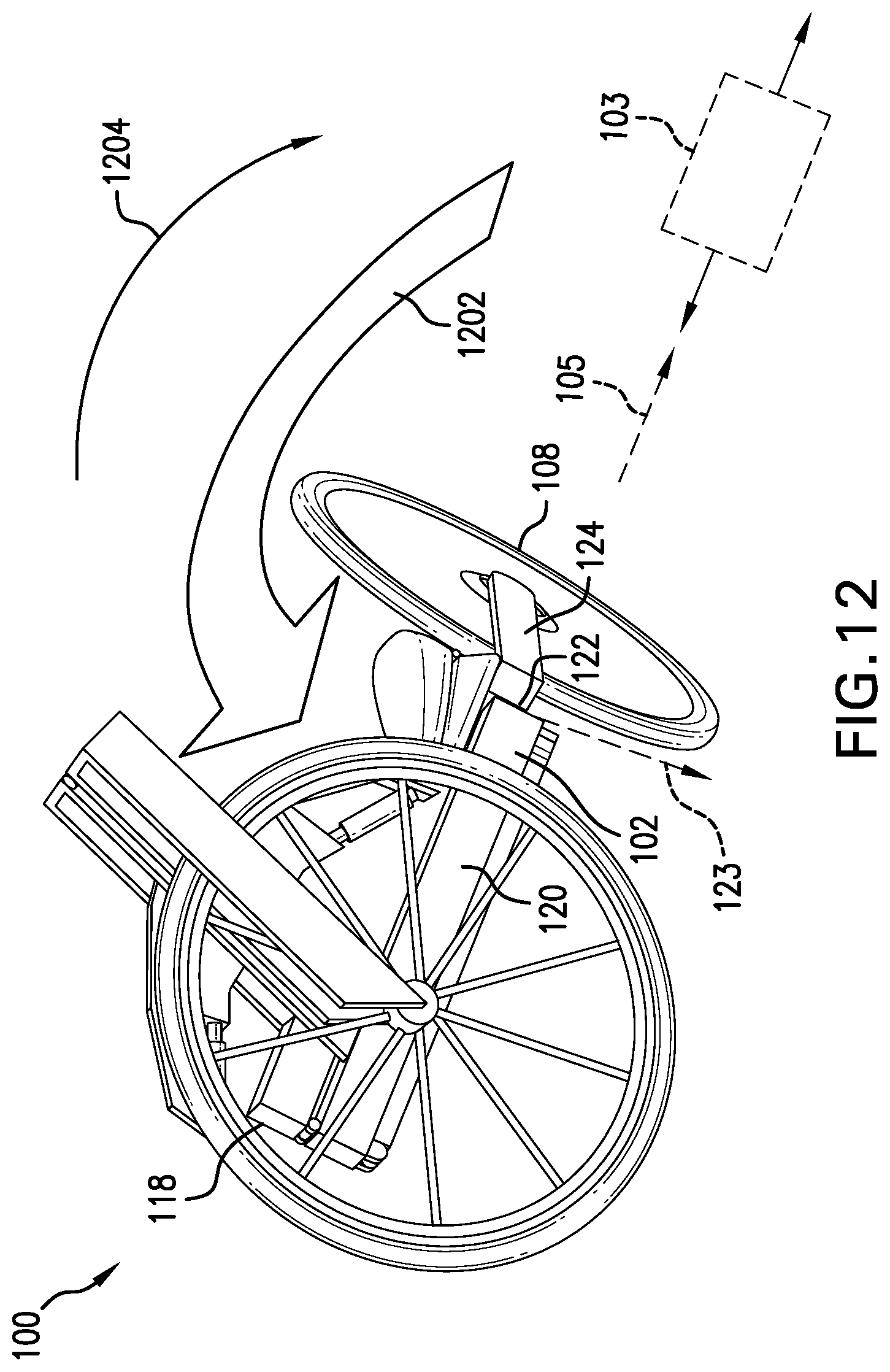Patent US12576938 Figure 19 – Folding bicycle and method of use