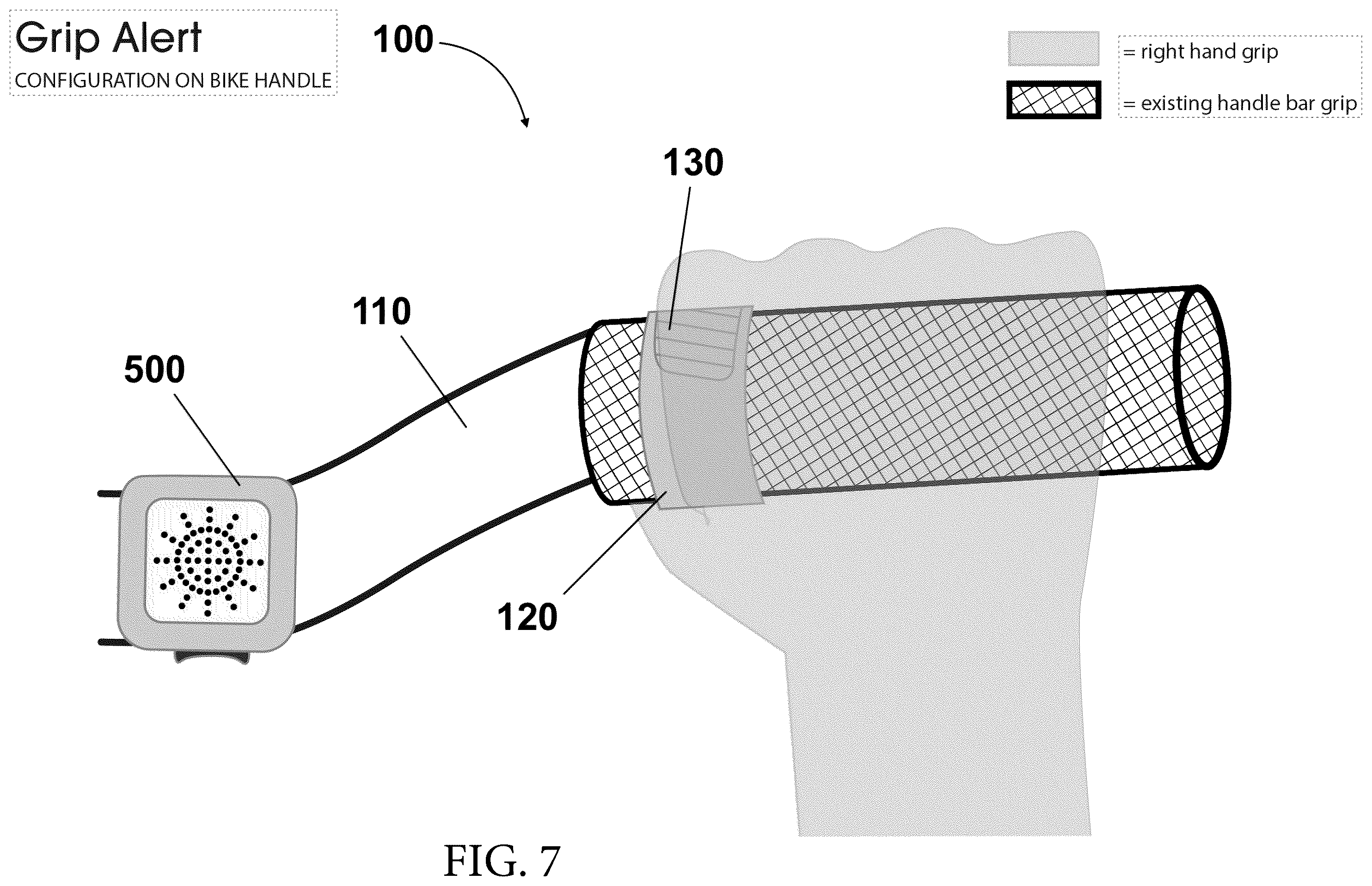 Patent US12576940 Figure 7 – Vehicle handle safety device control system and method