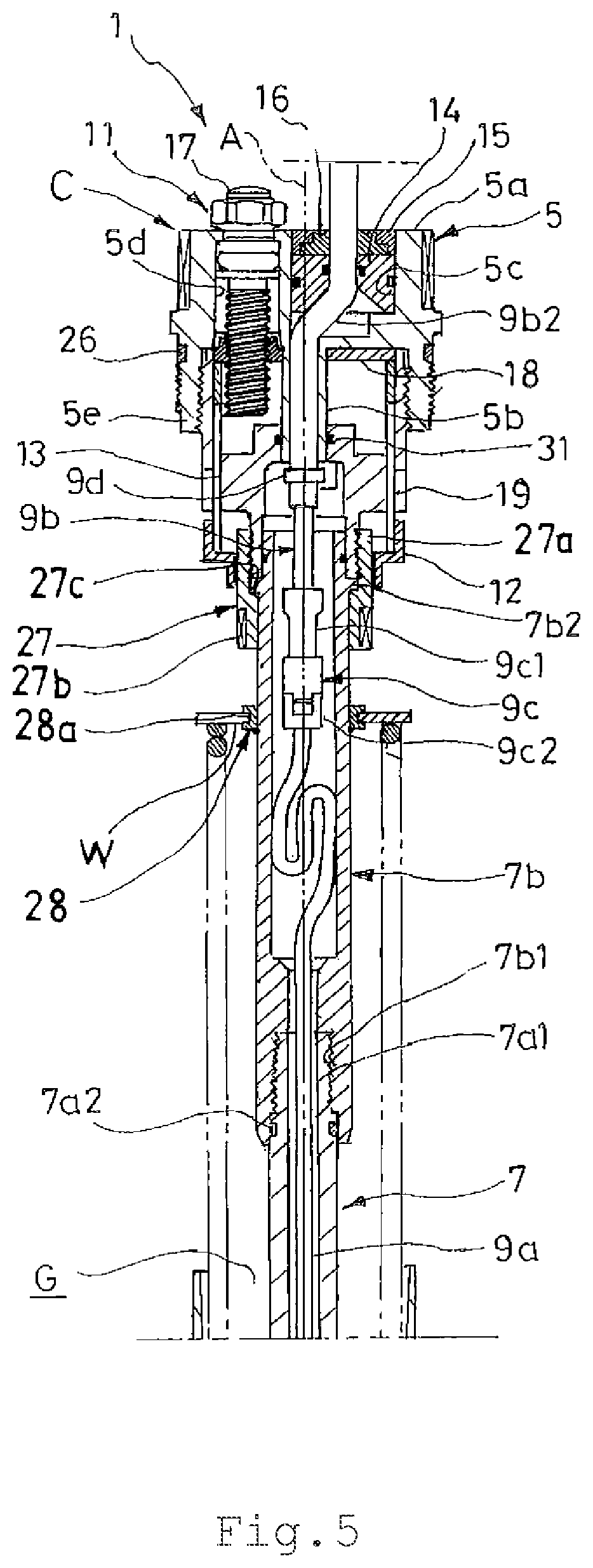 Patent US12576943 Figure 5 – Front fork