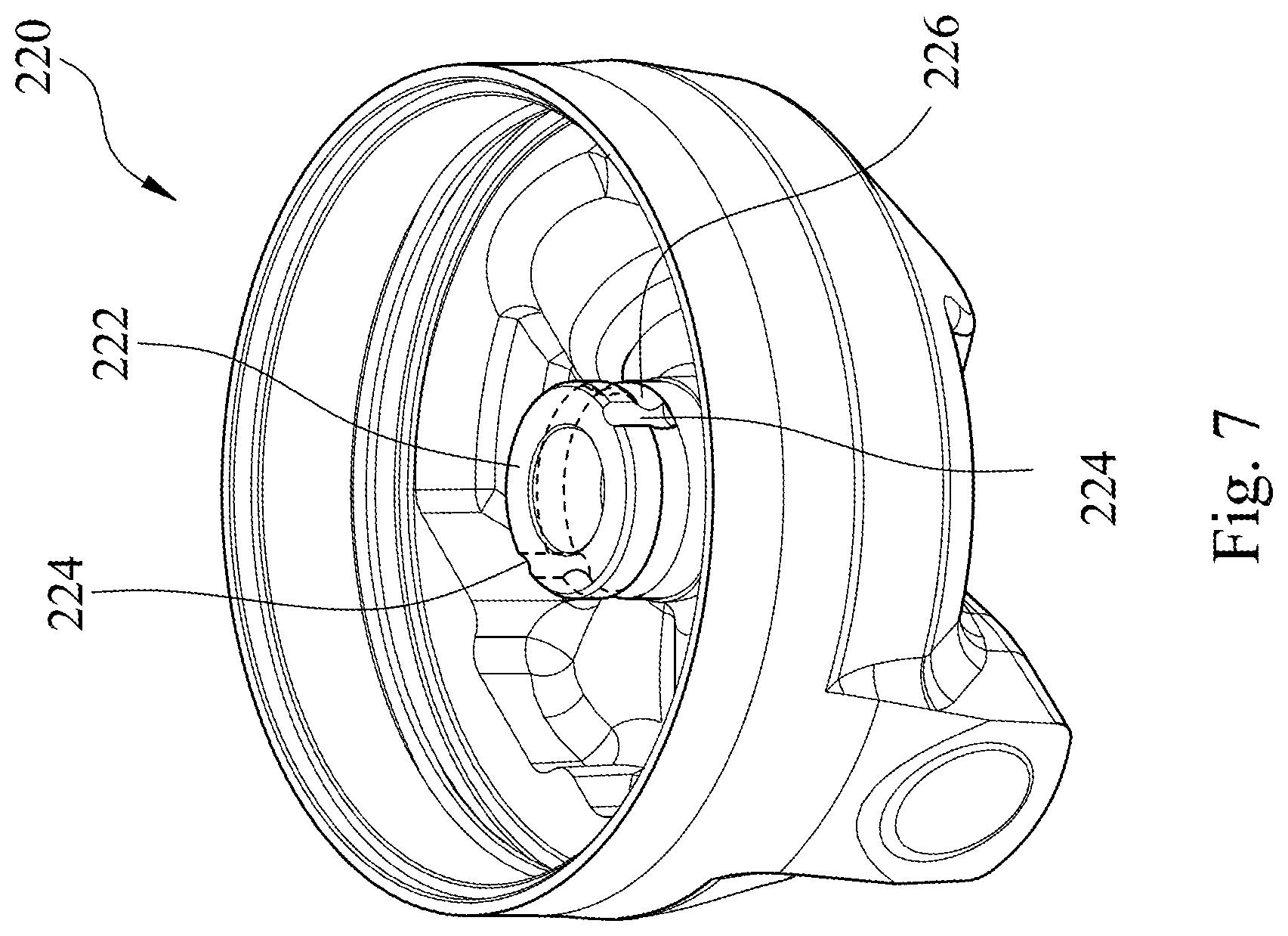 Patent US12576944 Figure 5 – Bicycle shock absorber structure and bicycle