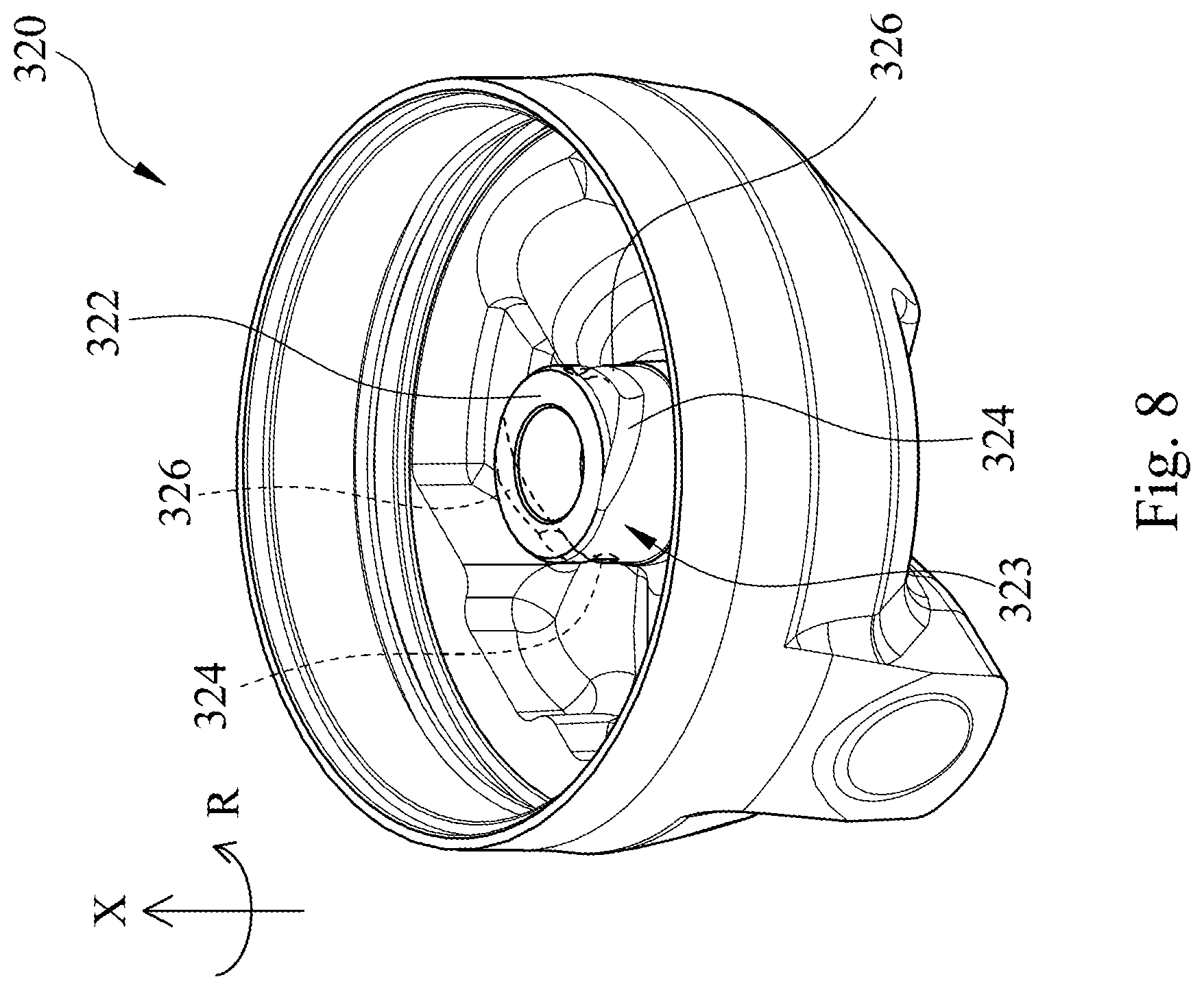 Patent US12576944 Figure 6 – Bicycle shock absorber structure and bicycle