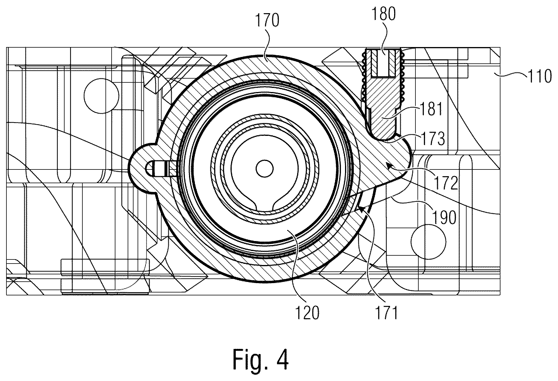 Patent US12576945 Figure 4 – Pedal with adjustable rotation brake