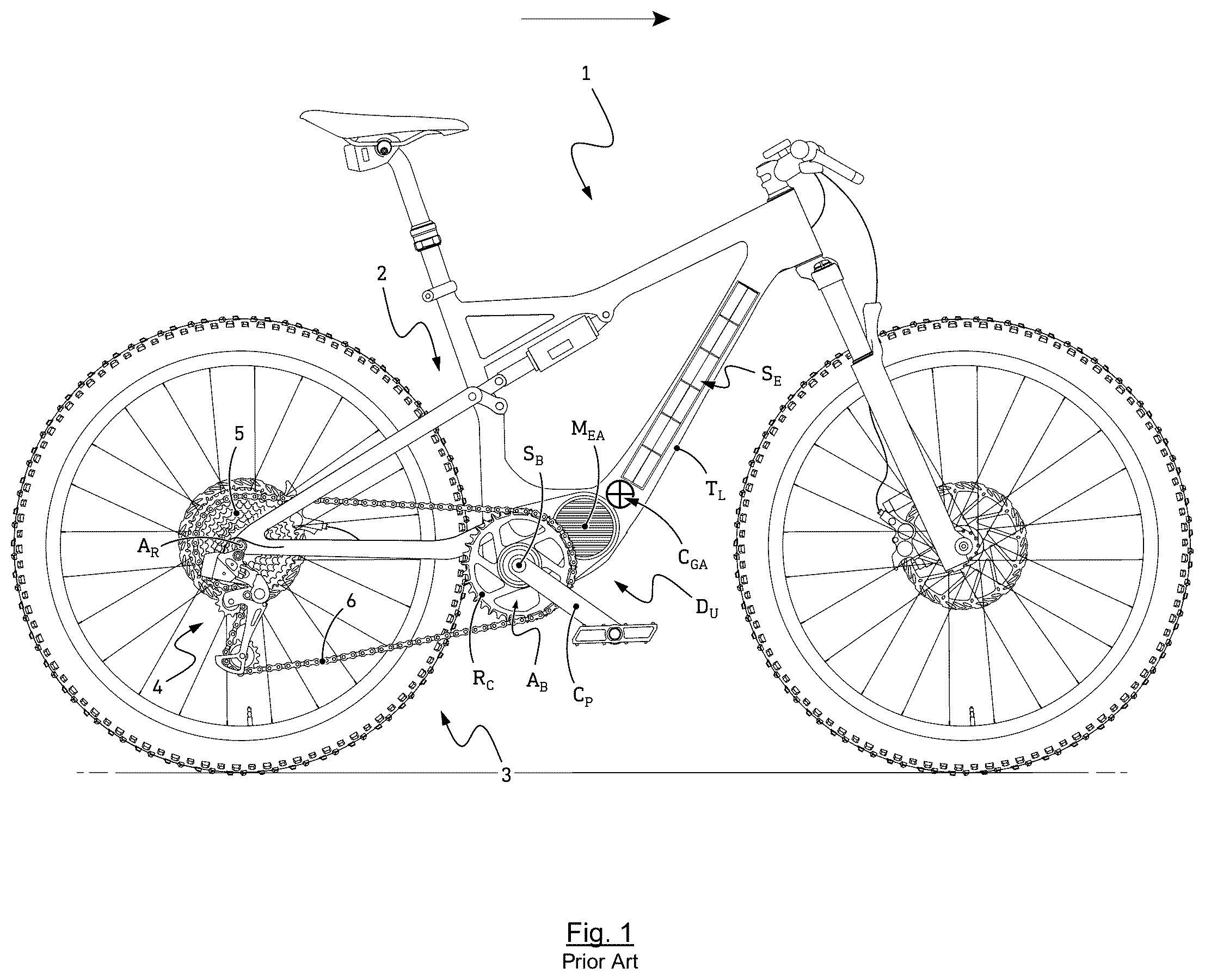 Patent US12576946 Figure 1 – Bicycle torque sensor