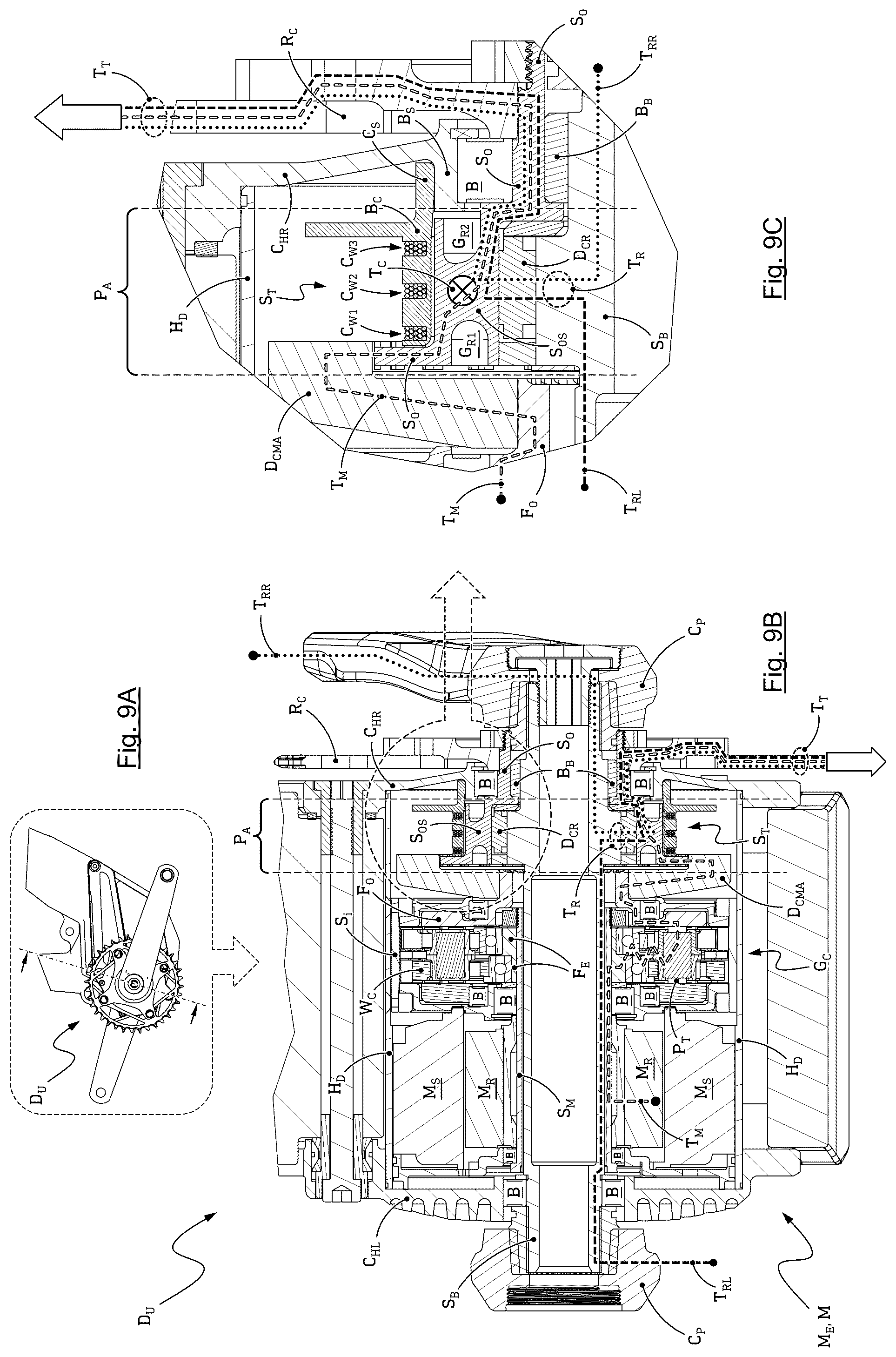 Patent US12576946 Figure 9 – Bicycle torque sensor