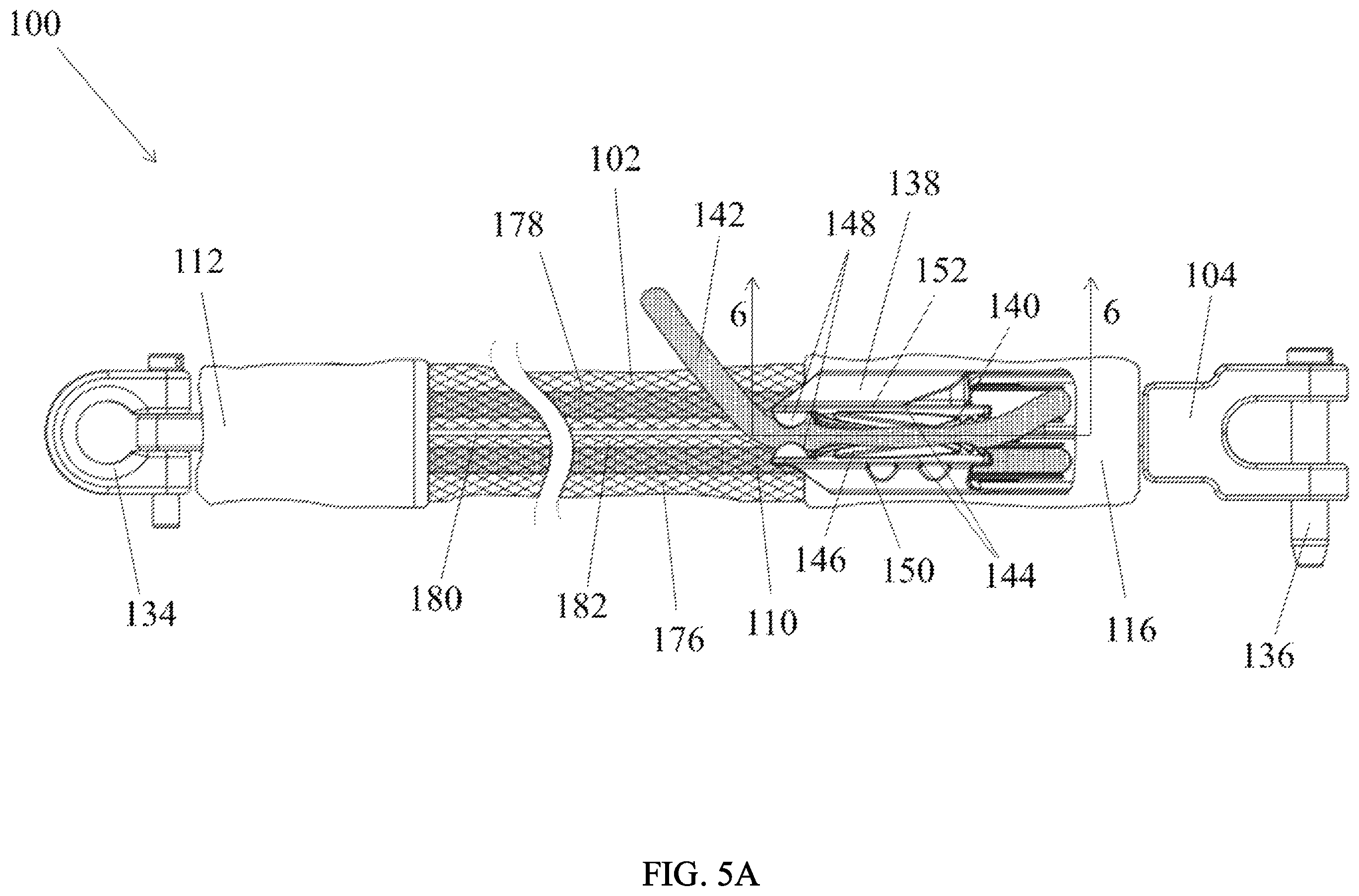 Patent US12576948 Figure 7 – Block and tackle assembly for bladder anchor