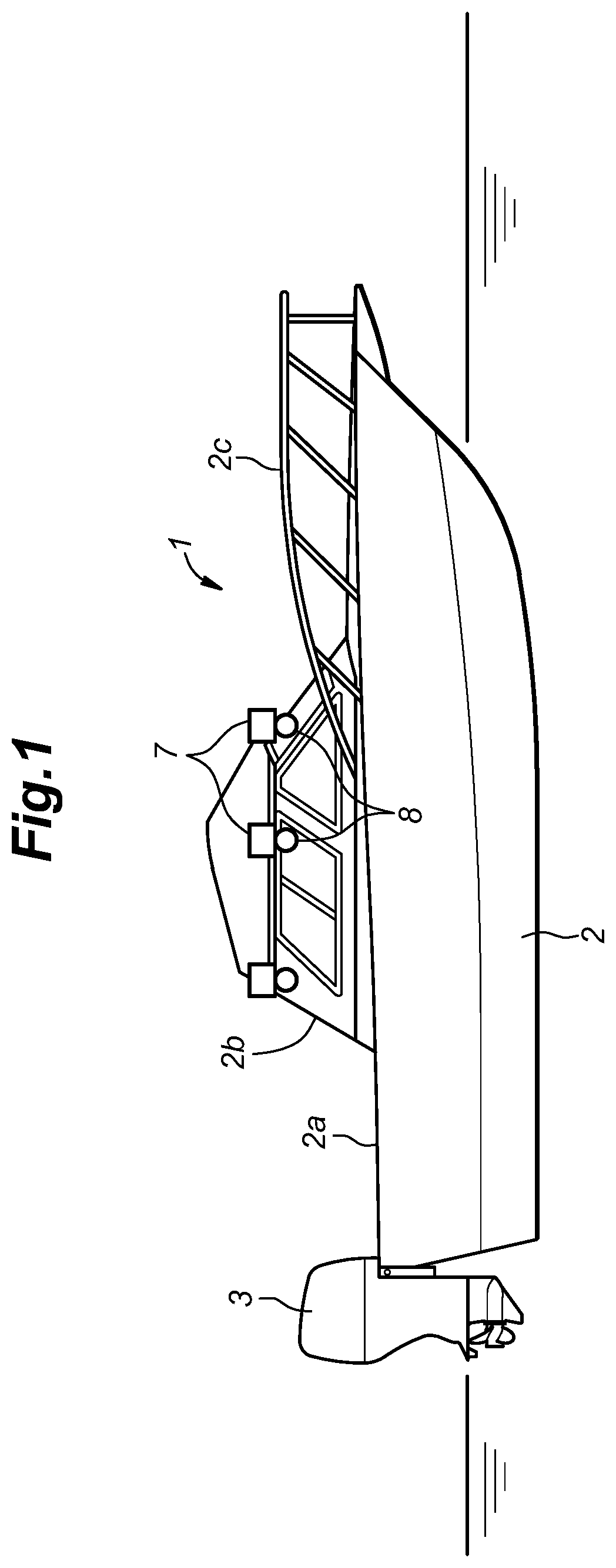 Patent US12576952 Figure 1 – Sensor calibration system for watercraft and watercraft