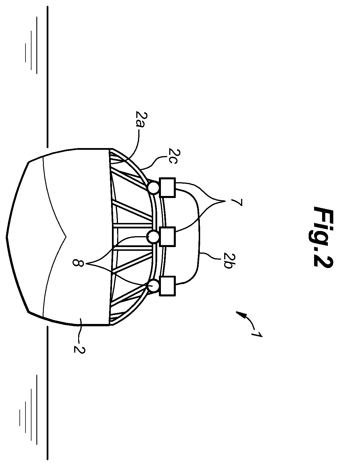 Patent US12576952 Figure 2 – Sensor calibration system for watercraft and watercraft