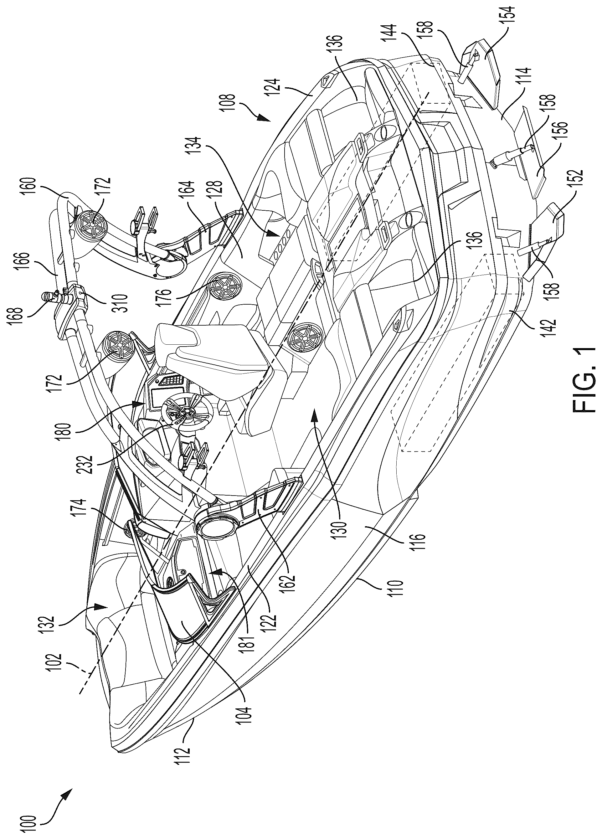 Patent US12576954 Figure 1 – System and method for identifying when a water-sports participant has fallen