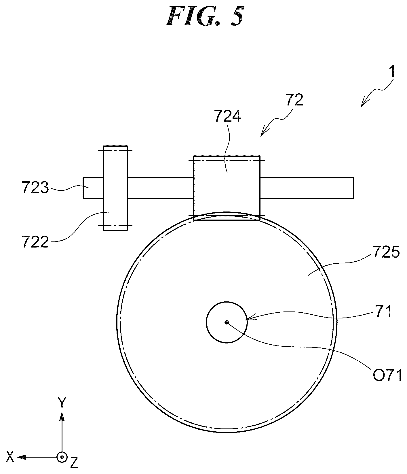 Patent US12576956 Figure 5 – Propulsion device for marine vessel and outboard motor