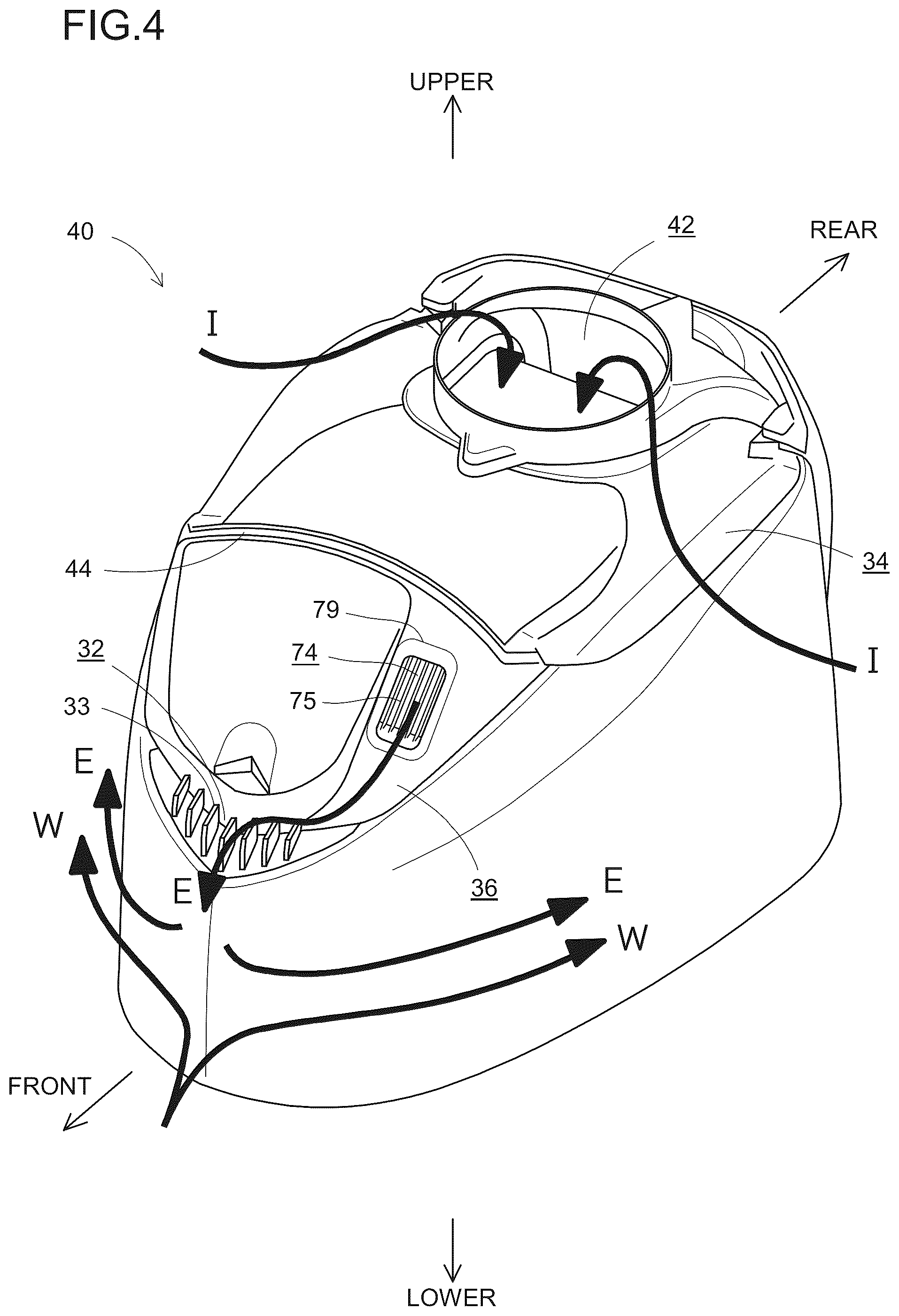 Patent US12576957 Figure 4 – Outboard motor and vessel