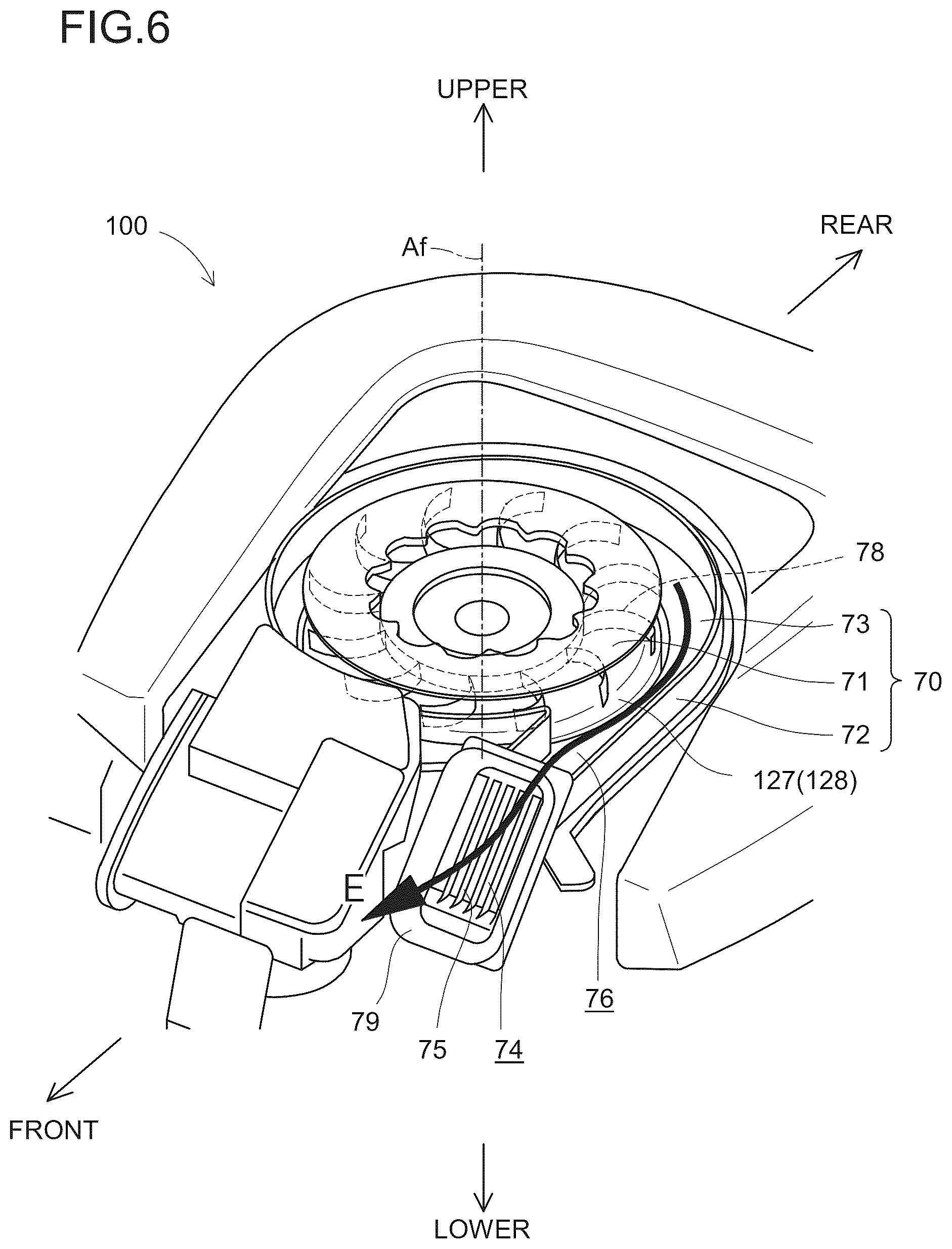 Patent US12576957 Figure 6 – Outboard motor and vessel