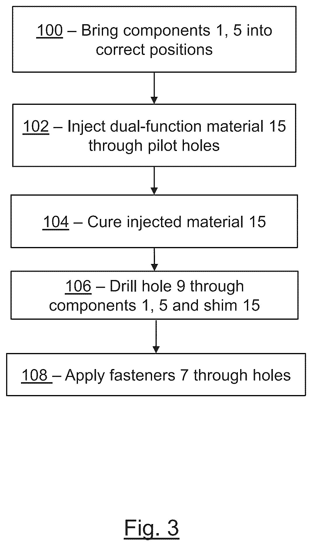 Patent US12576960 Figure 3 – Joint assembly in an aircraft structure