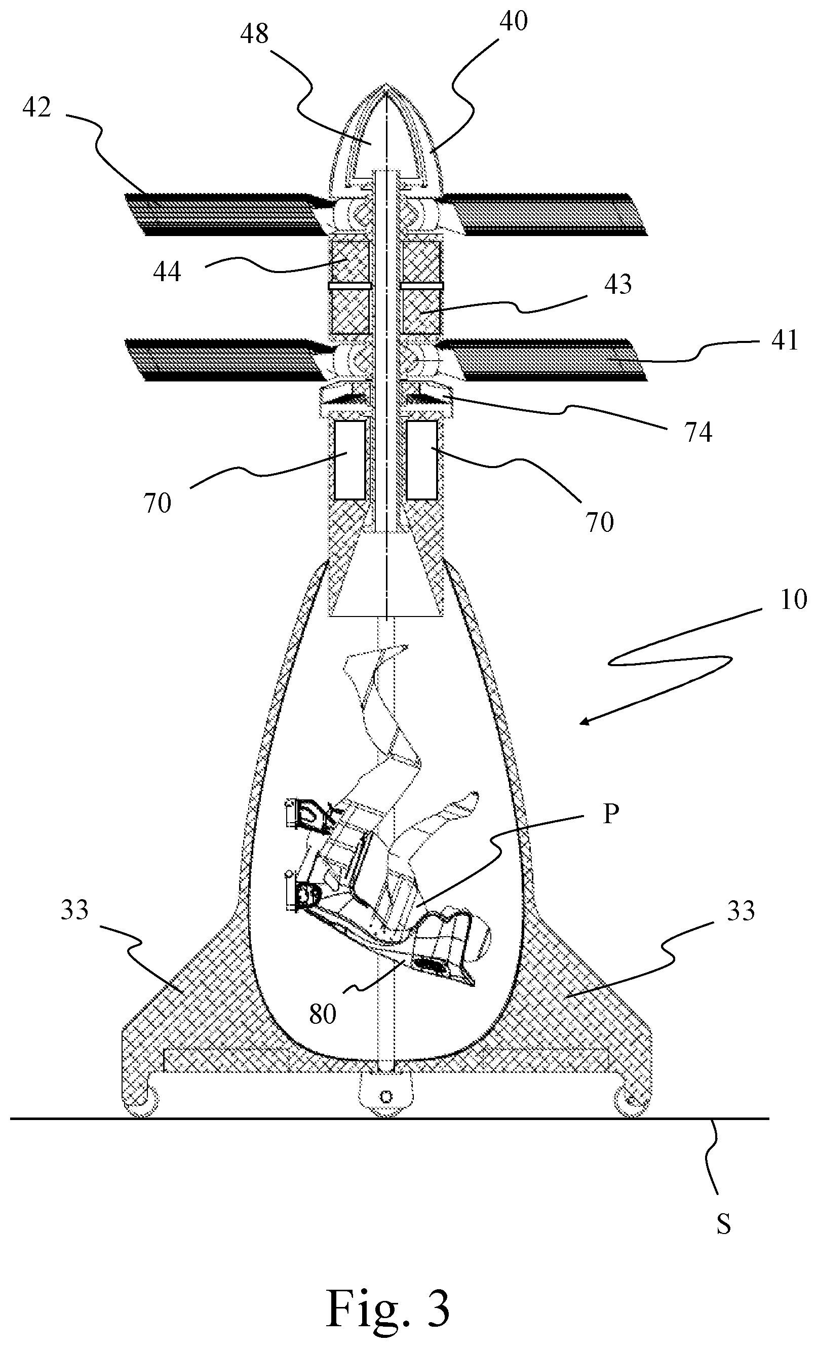 Patent US12576965 Figure 3 – Vertical take-off and landing aircraft