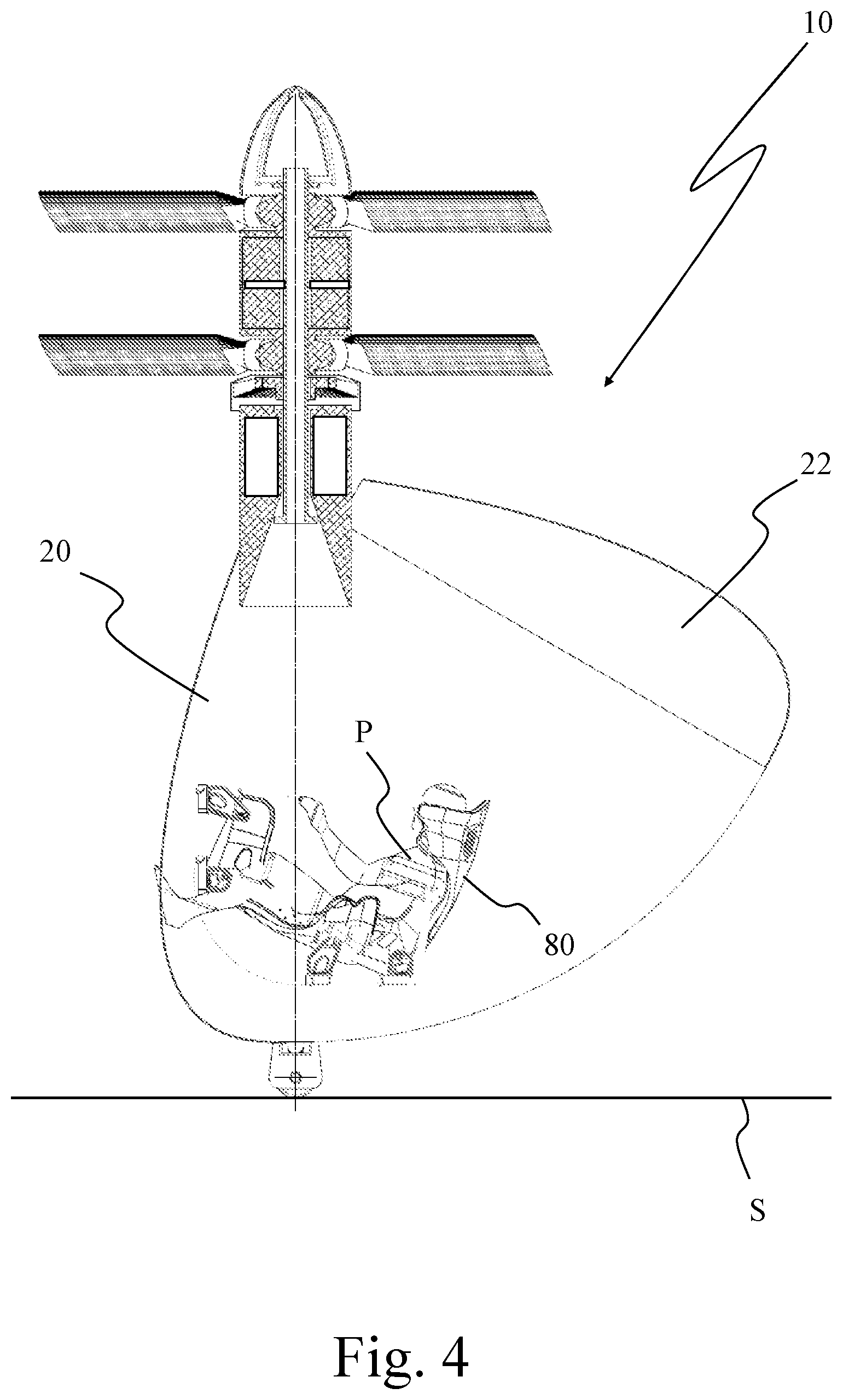 Patent US12576965 Figure 5 – Vertical take-off and landing aircraft
