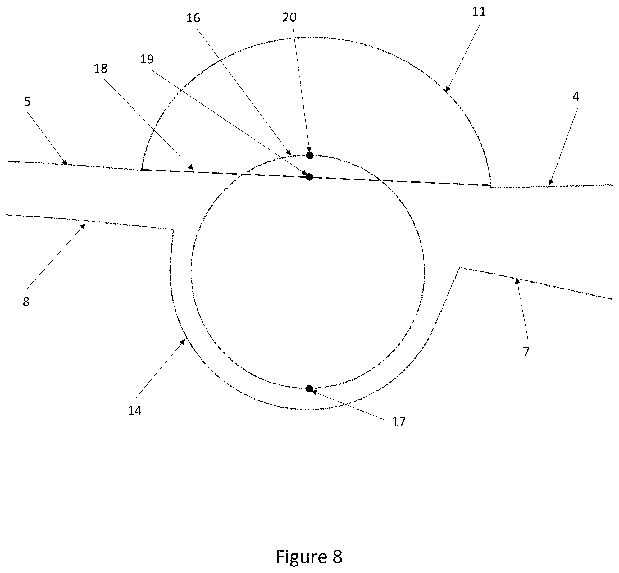 Patent US12576966 Figure 8 – Supersonic aircraft
