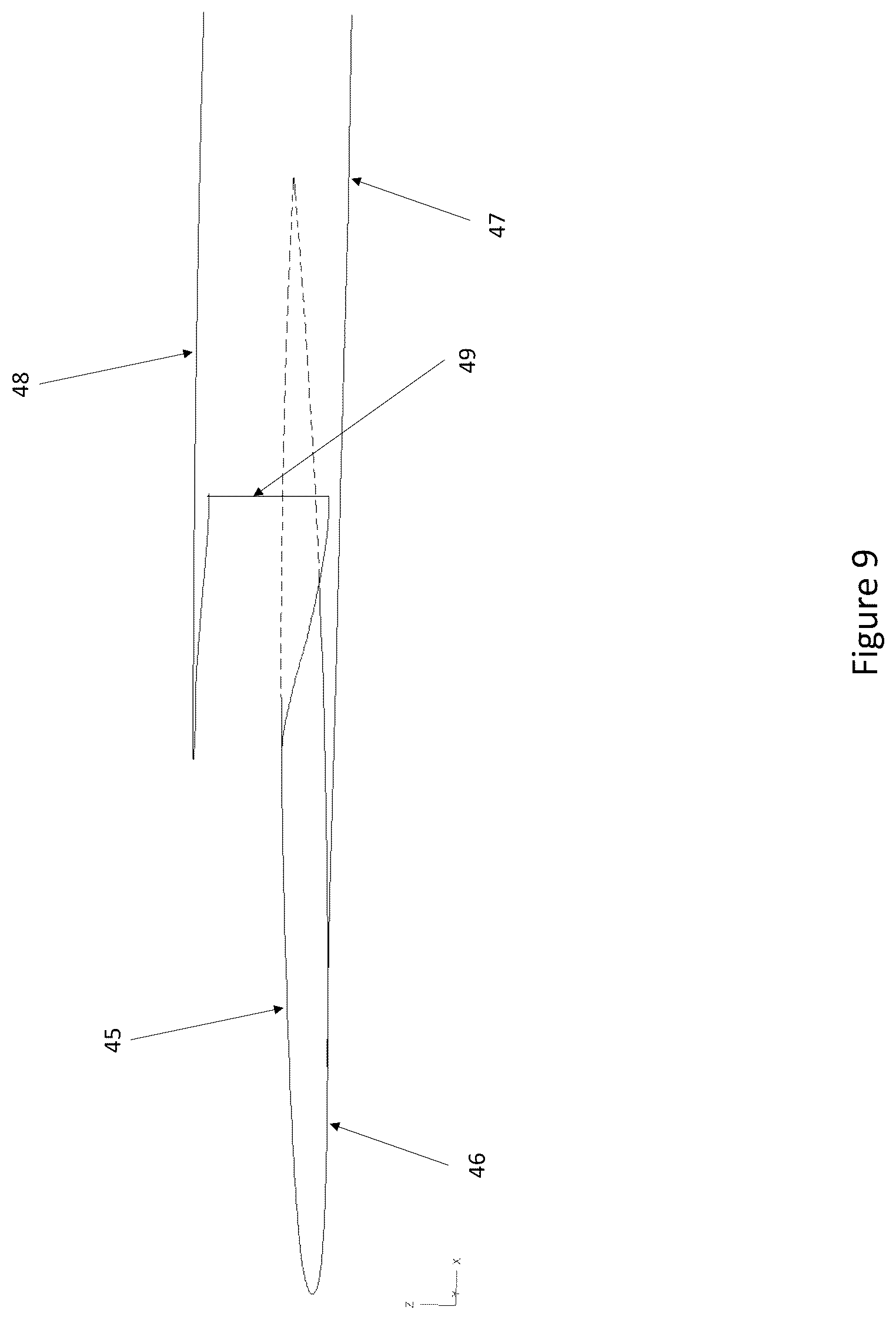 Patent US12576966 Figure 9 – Supersonic aircraft