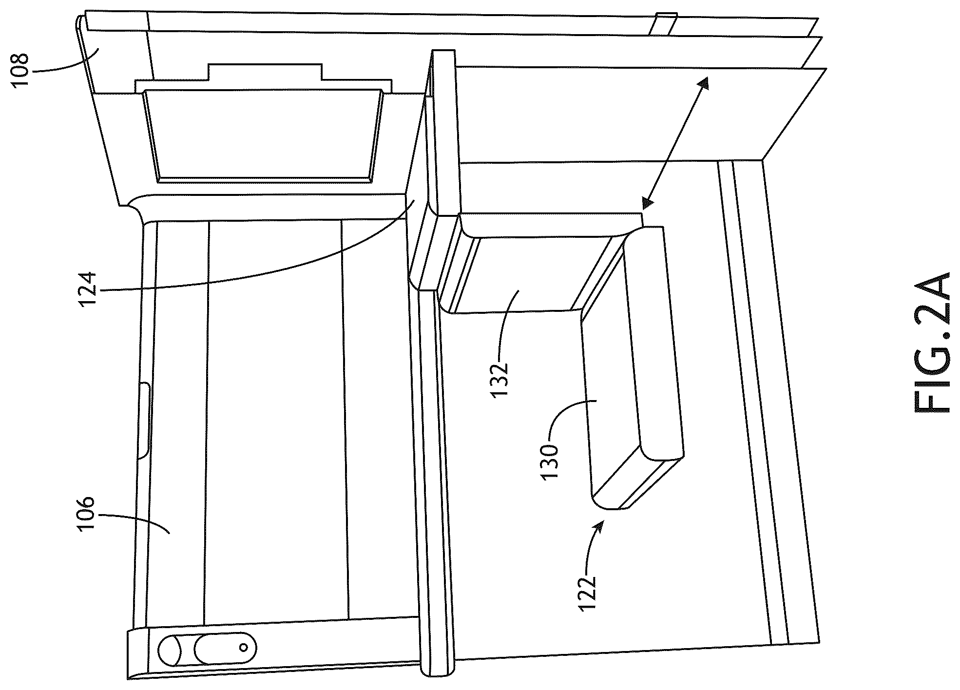 Patent US12576971 Figure 2 – Passenger suite with secondary seat and amenities