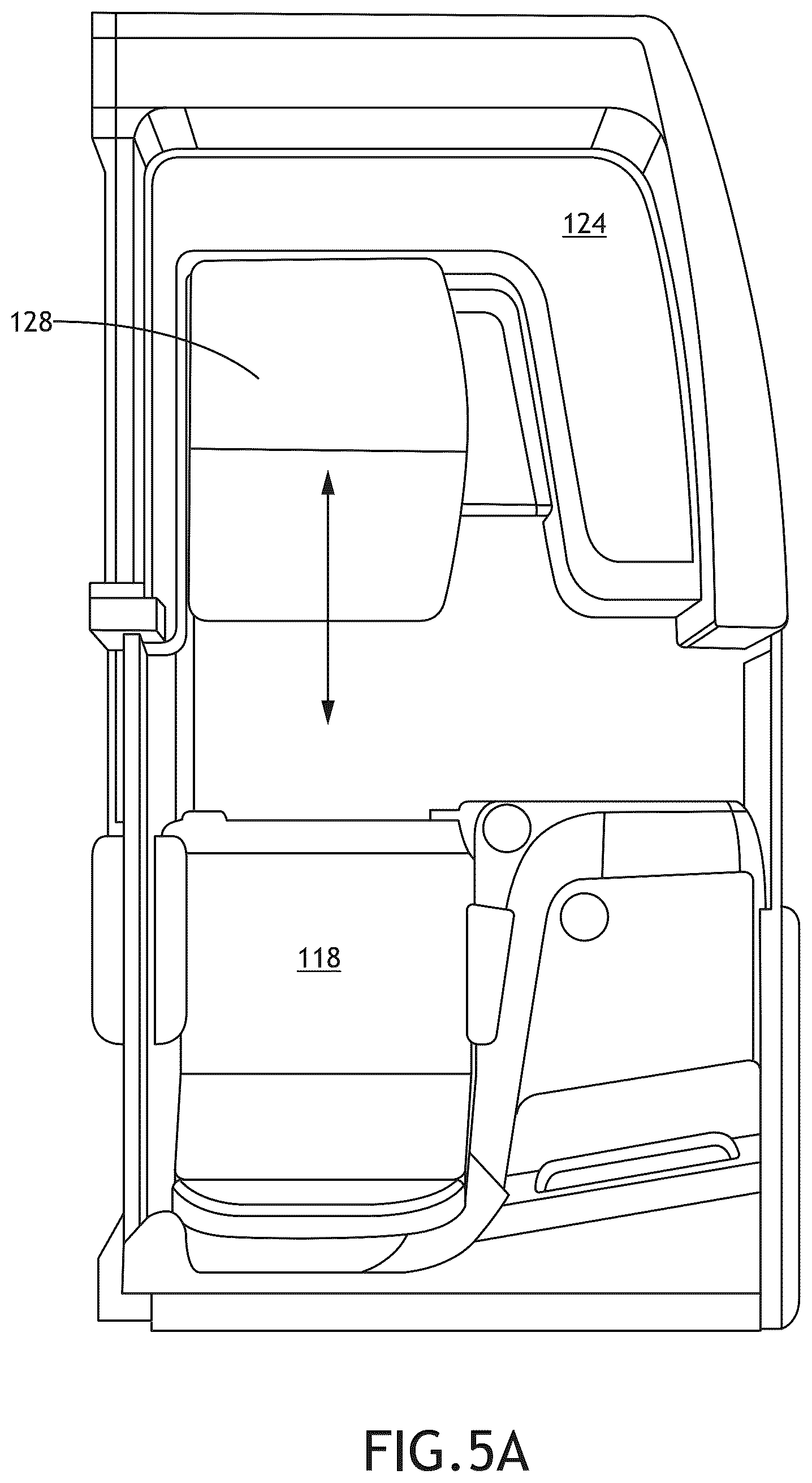 Patent US12576971 Figure 7 – Passenger suite with secondary seat and amenities