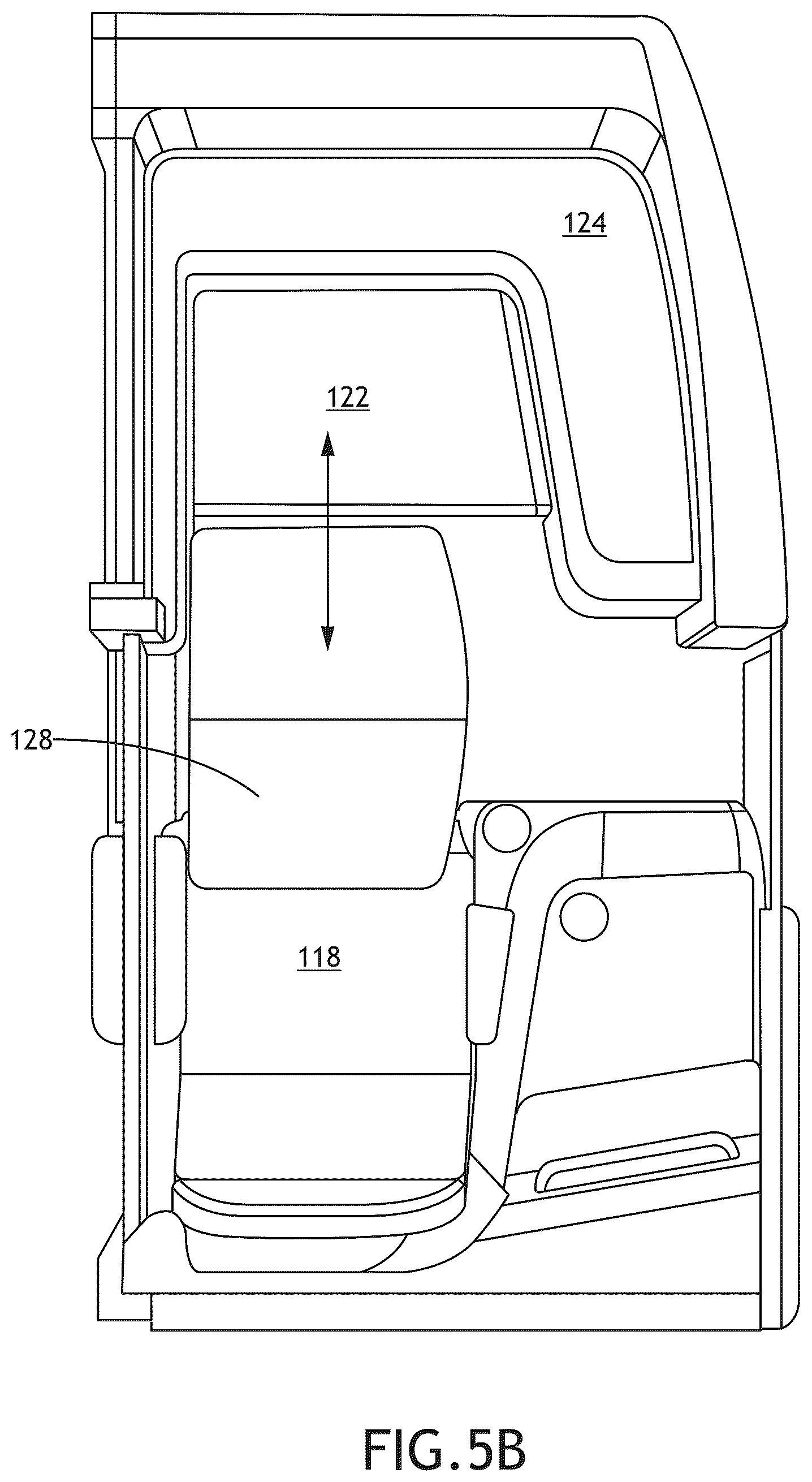 Patent US12576971 Figure 8 – Passenger suite with secondary seat and amenities