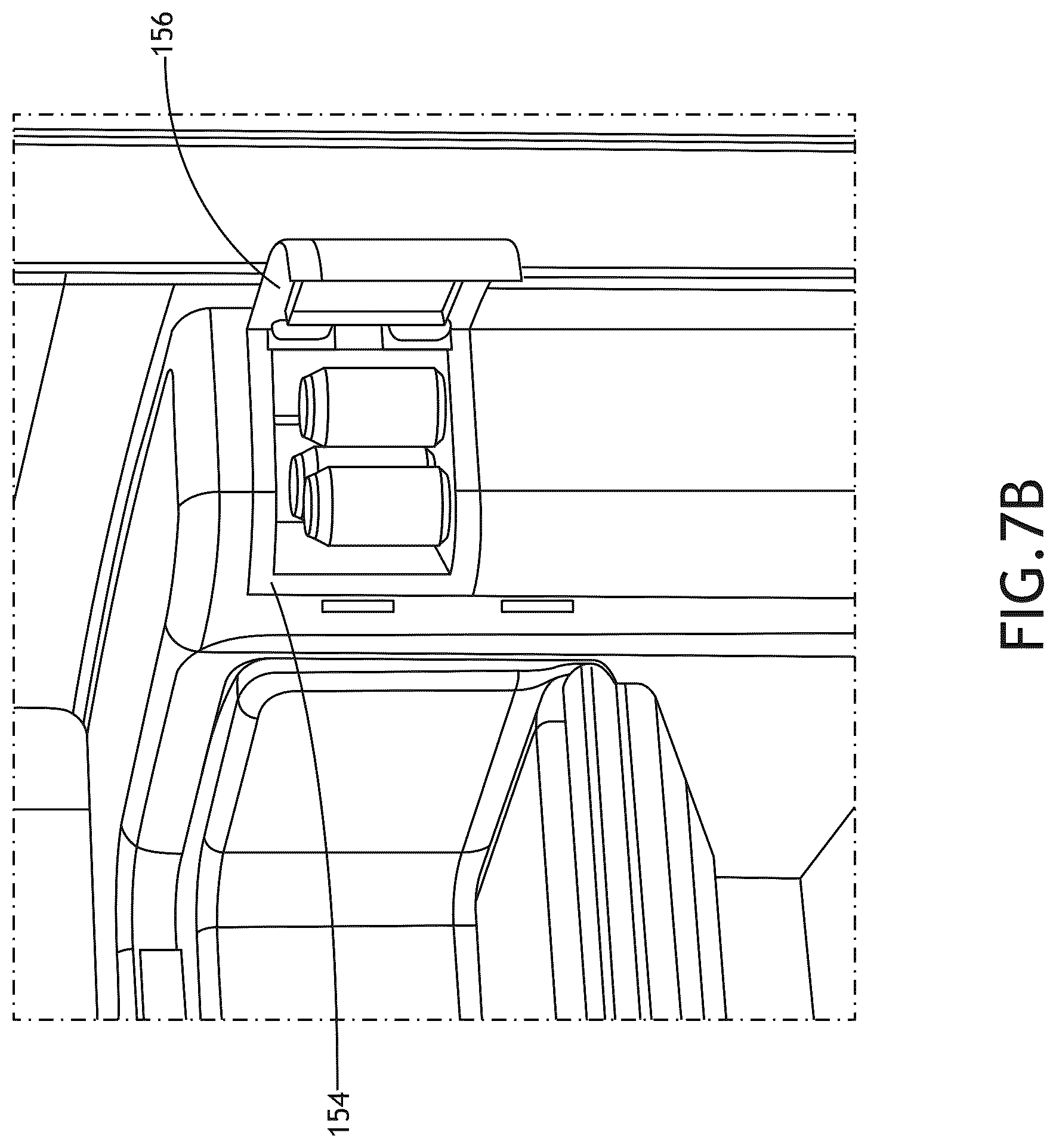 Patent US12576971 Figure 12 – Passenger suite with secondary seat and amenities
