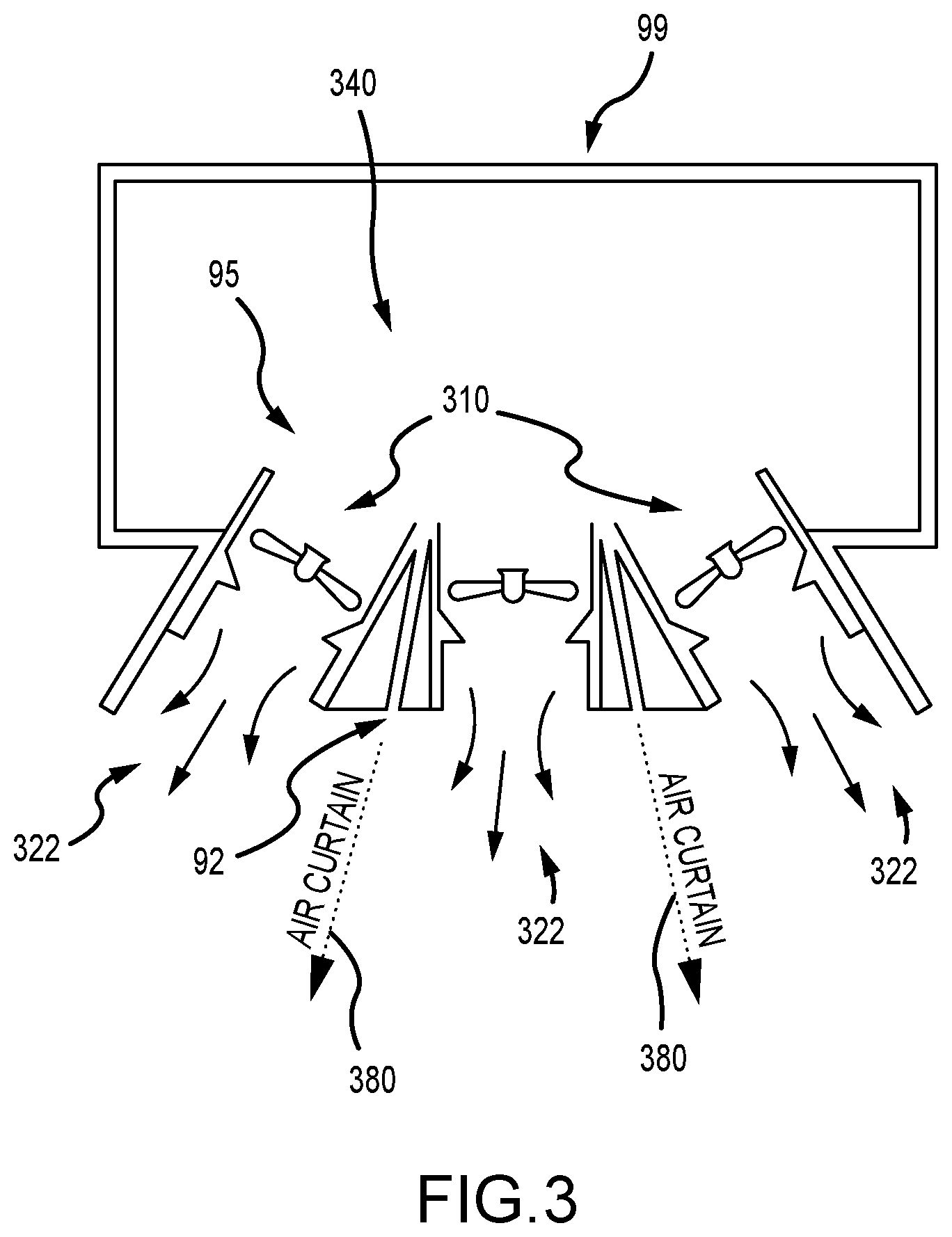 Patent US12576972 Figure 3 – Smart air gasper in the passenger service unit