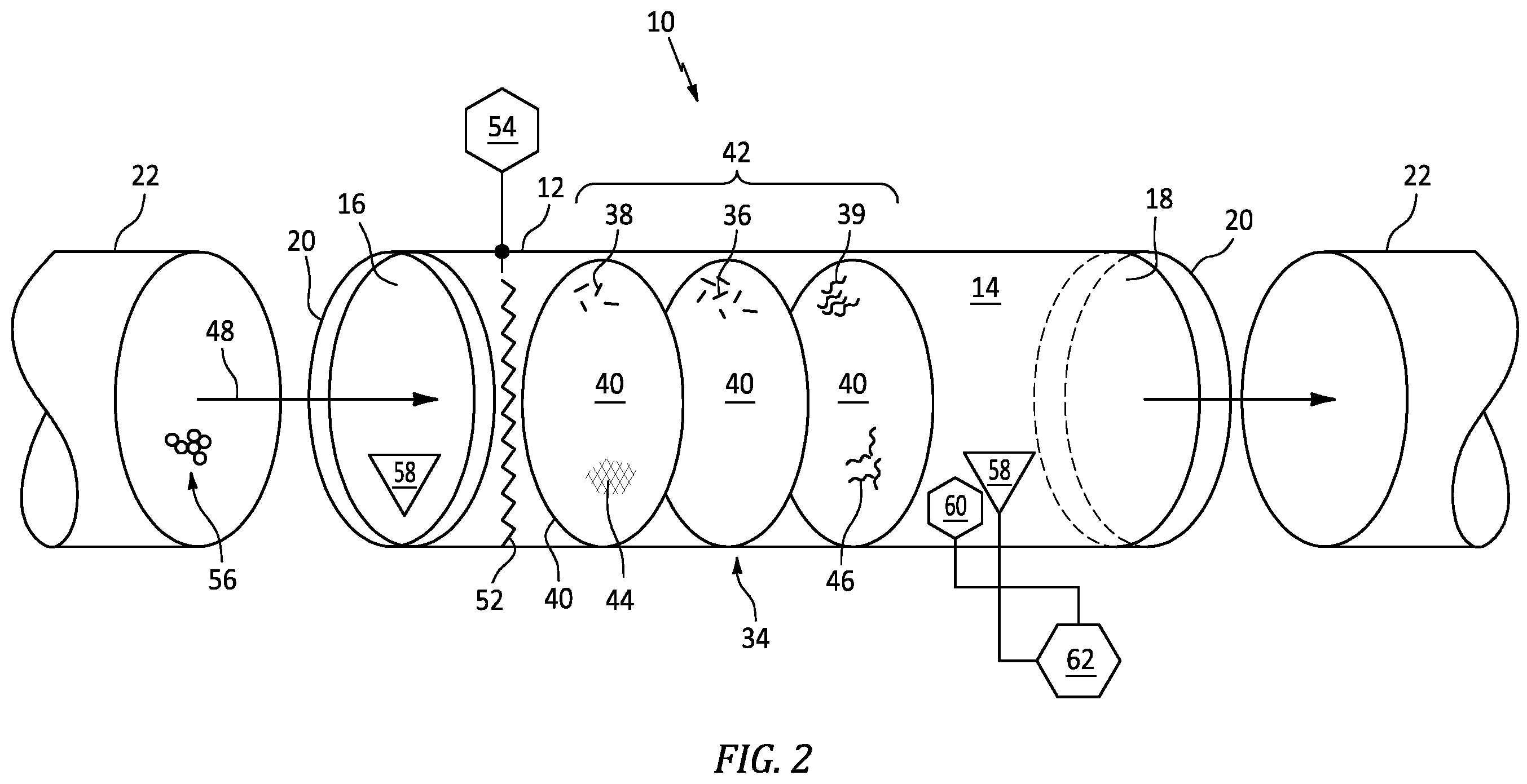 Patent US12576973 Figure 2 – Destructive adsorber via a catalytic-scrubber for onboard pilot breathing air filtering and monitoring