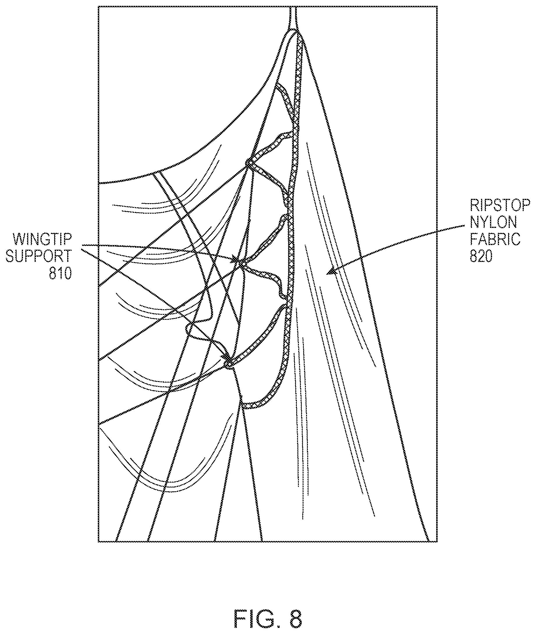 Patent US12576975 Figure 9 – Method, system, and apparatus for a parachute