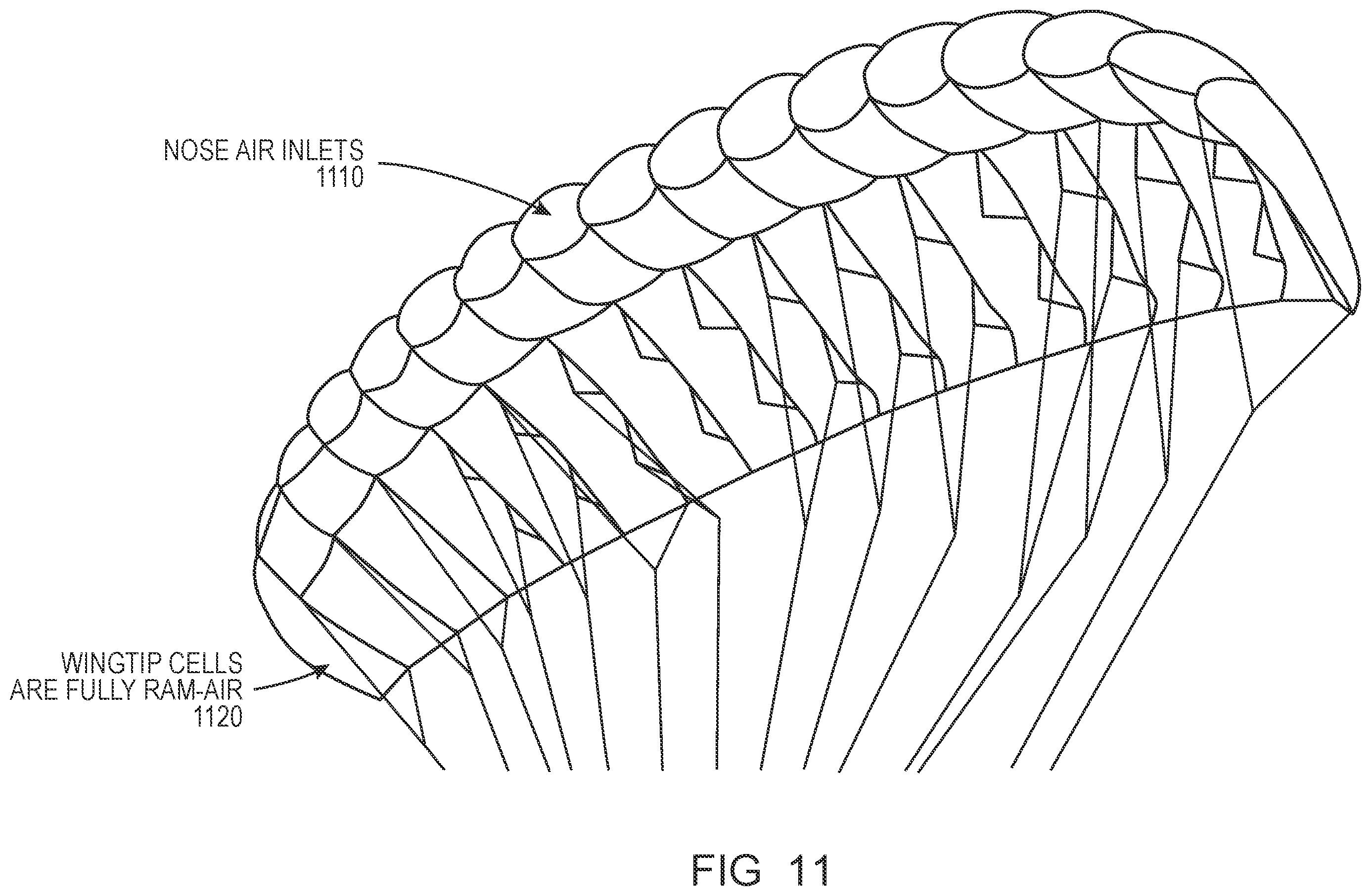 Patent US12576975 Figure 12 – Method, system, and apparatus for a parachute