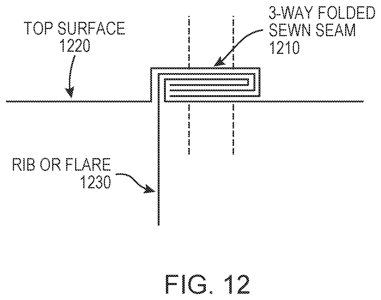 Patent US12576975 Figure 13 – Method, system, and apparatus for a parachute