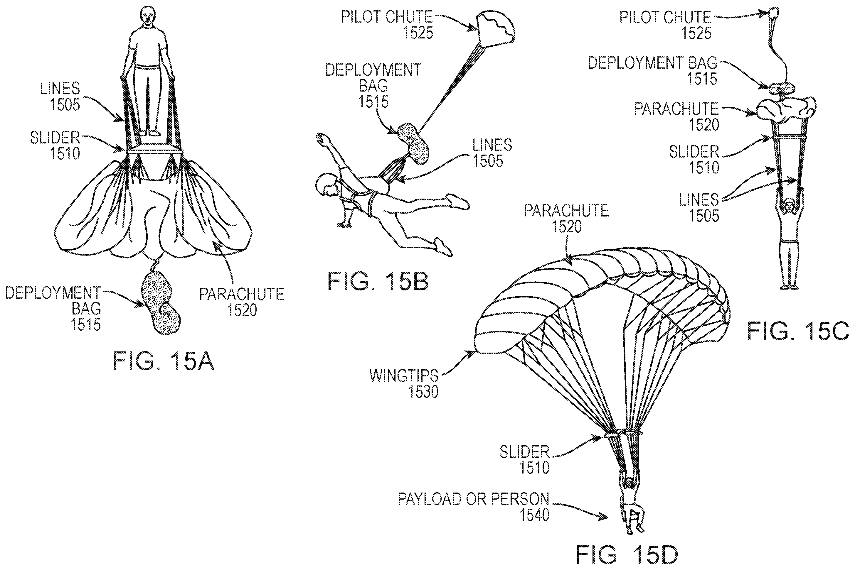 Patent US12576975 Figure 18 – Method, system, and apparatus for a parachute