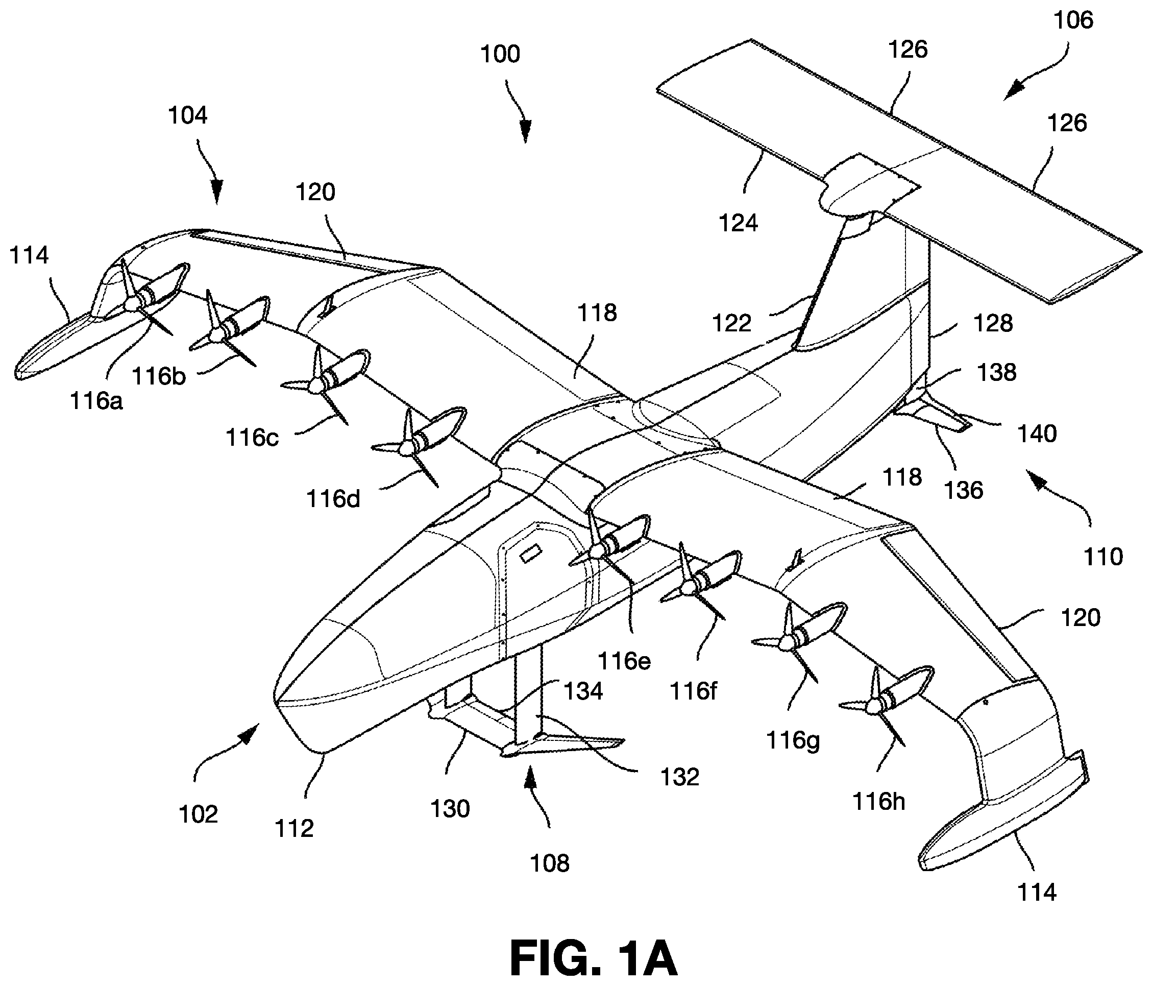 Patent US12576980 — Hydrofoil equipped seaglider takeoff — Figure 1