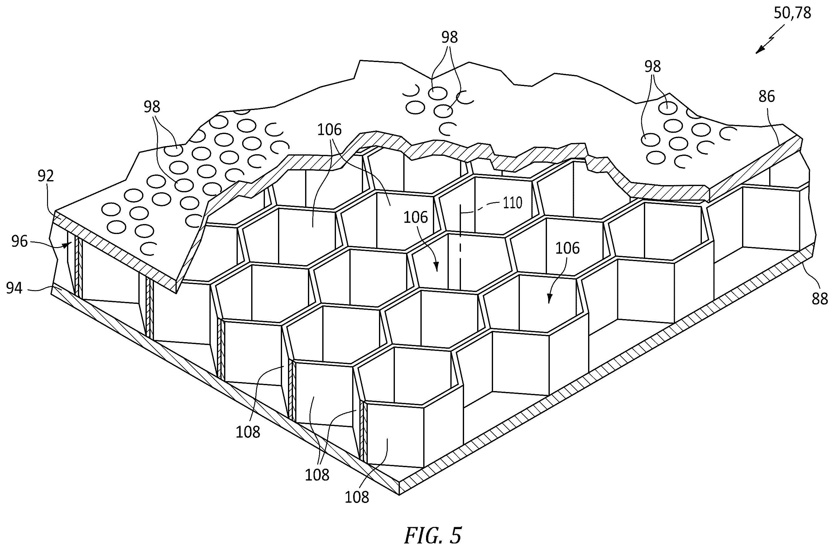 Patent US12576982 Figure 5 – Exhaust nozzle assembly for aircraft propulsion system