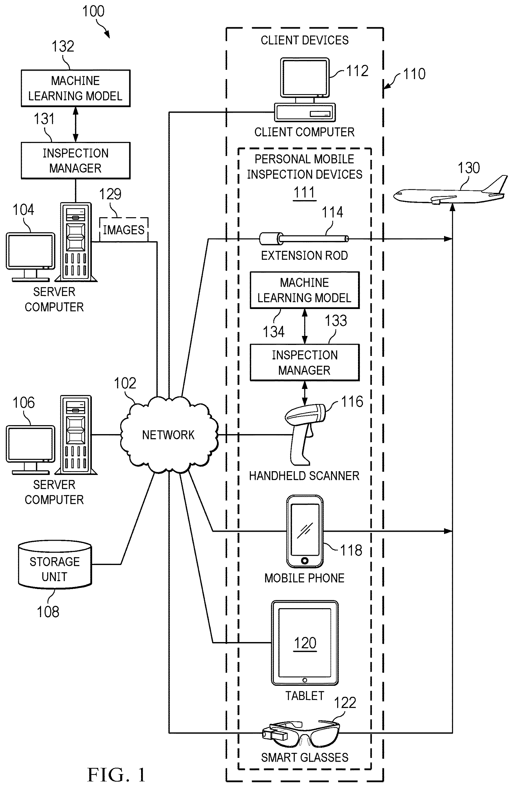 Patent US12576986 Figure 1 – Mobile wiring harness anomaly detection system