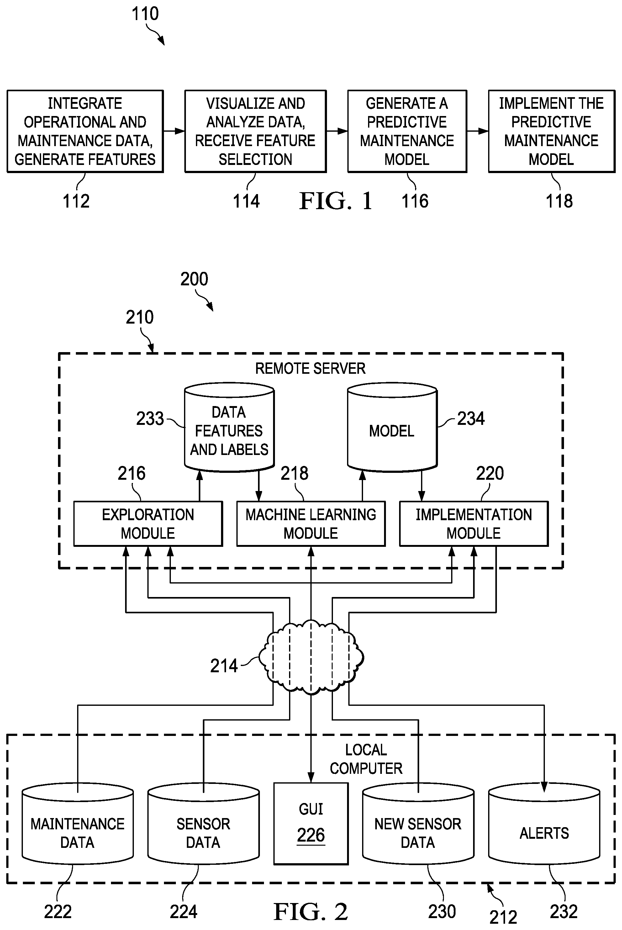 Patent US12576990 Figure 1 – Predictive maintenance model design system