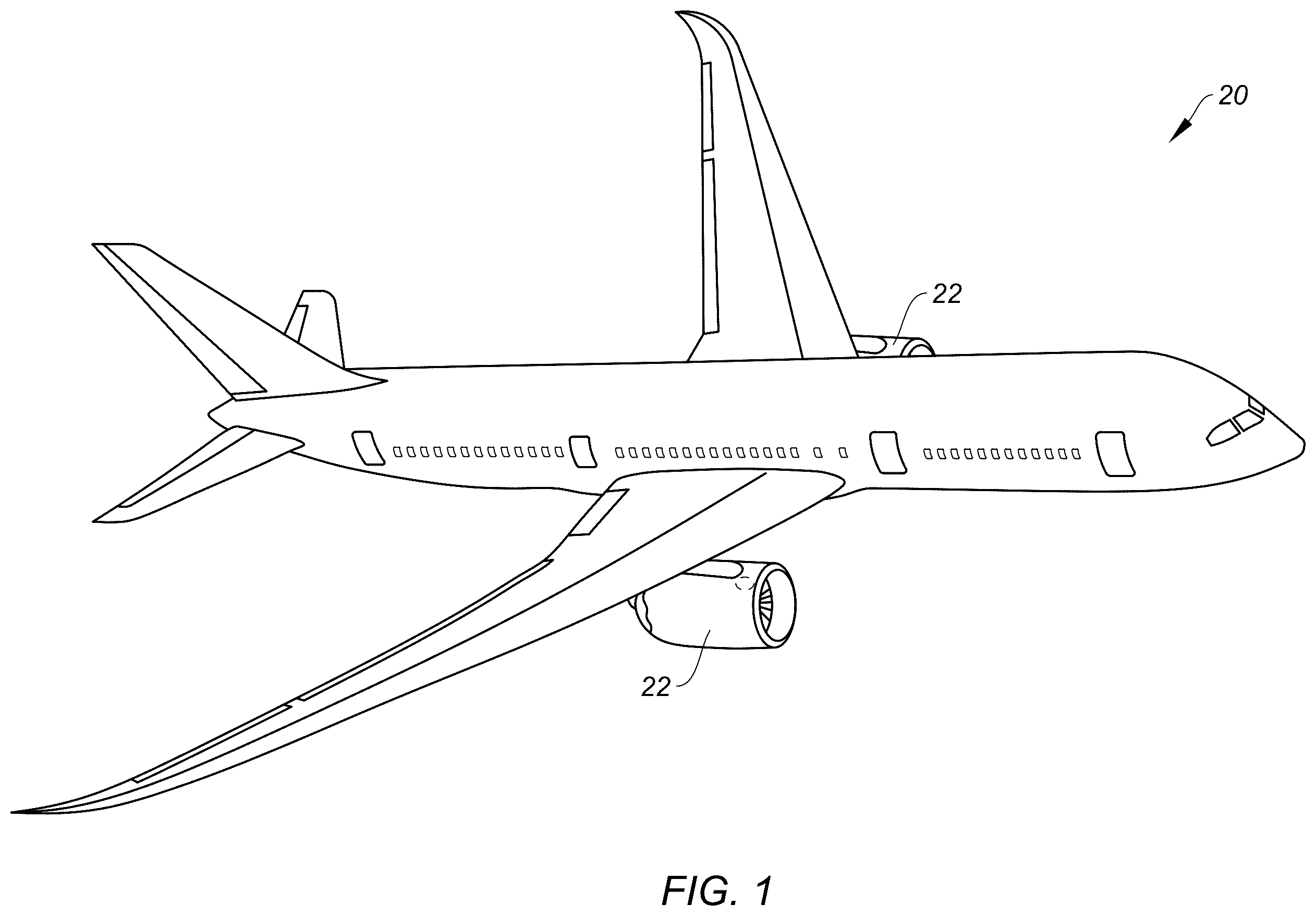 Patent US12576991 Figure 1 – Method for forming an inspection access passage for an aircraft propulsion system