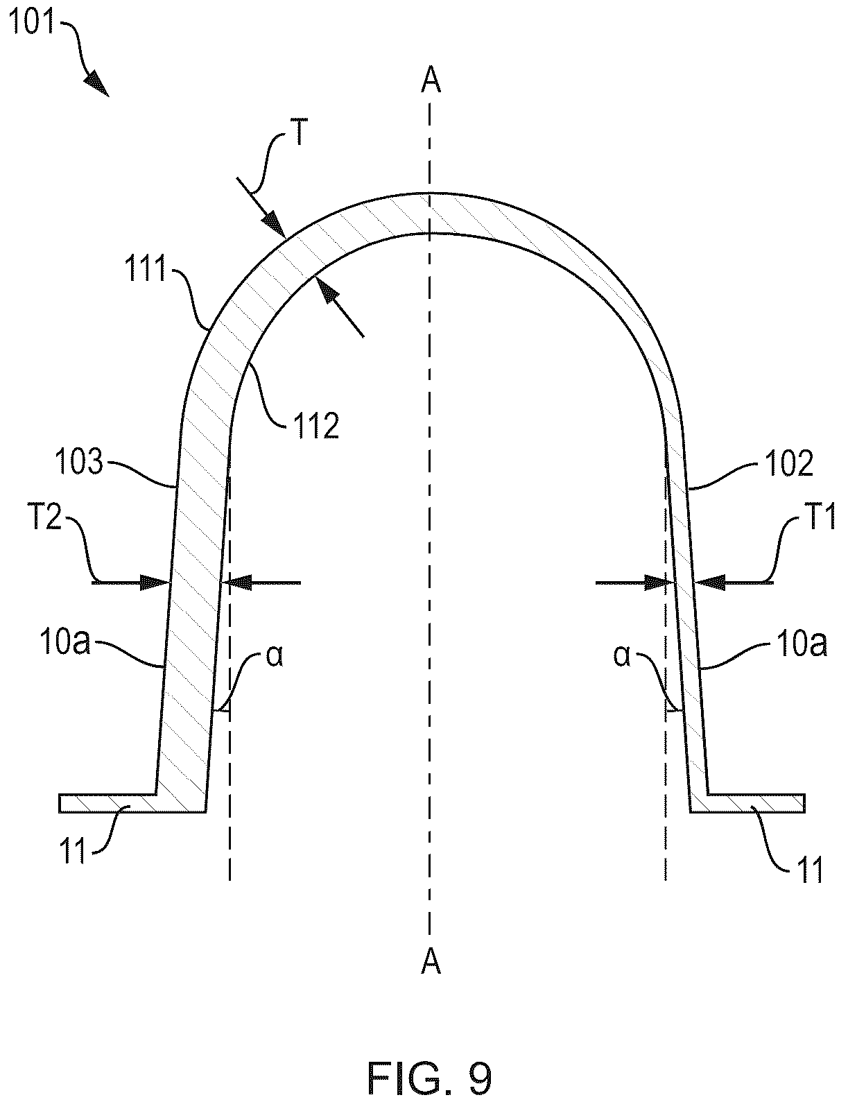 Patent US12576994 Figure 9 – Diaphragm for a fluid storage tank