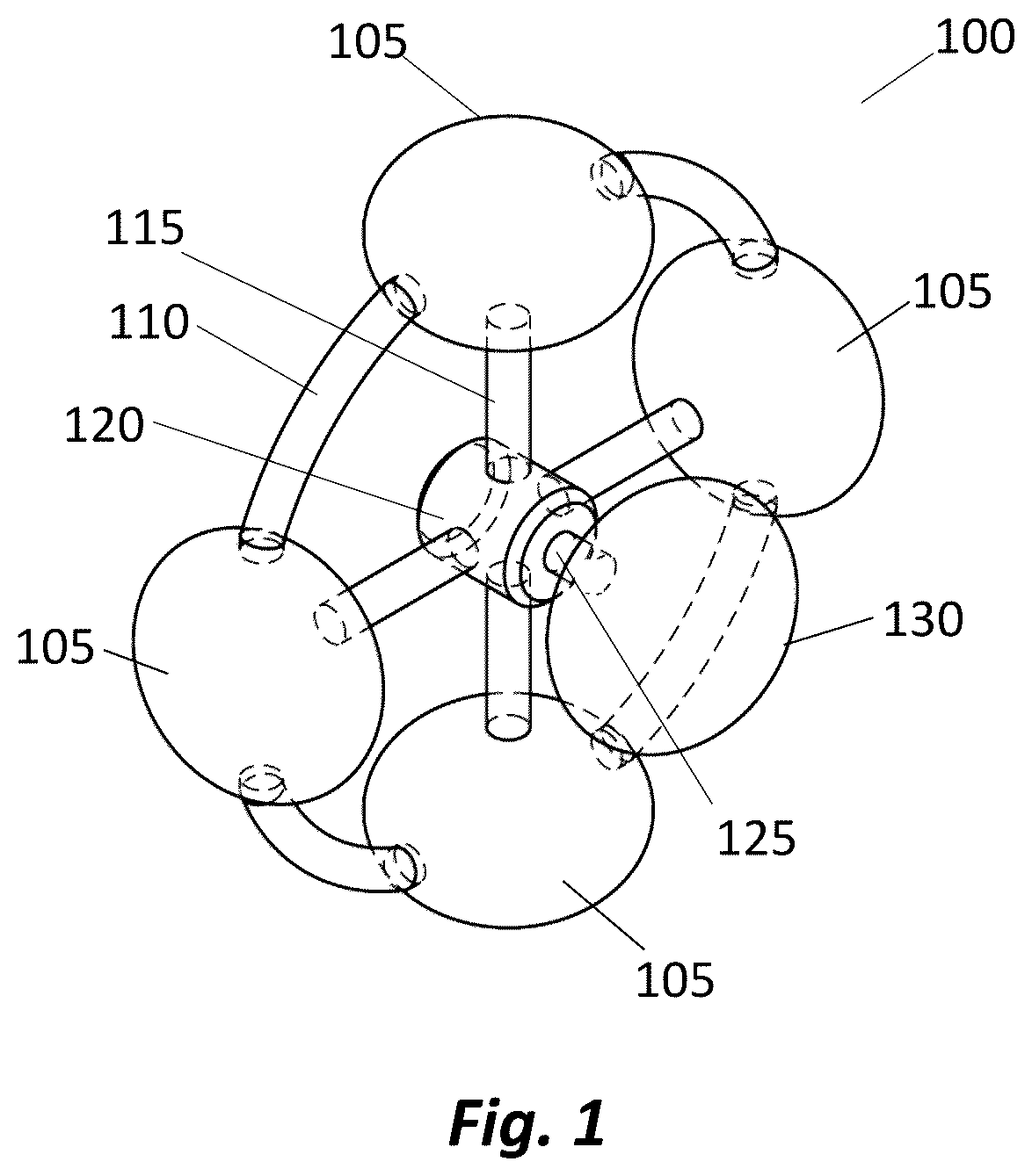 Patent US12576995 — Systems and methods for providing a hybrid gravity environment — Figure 1