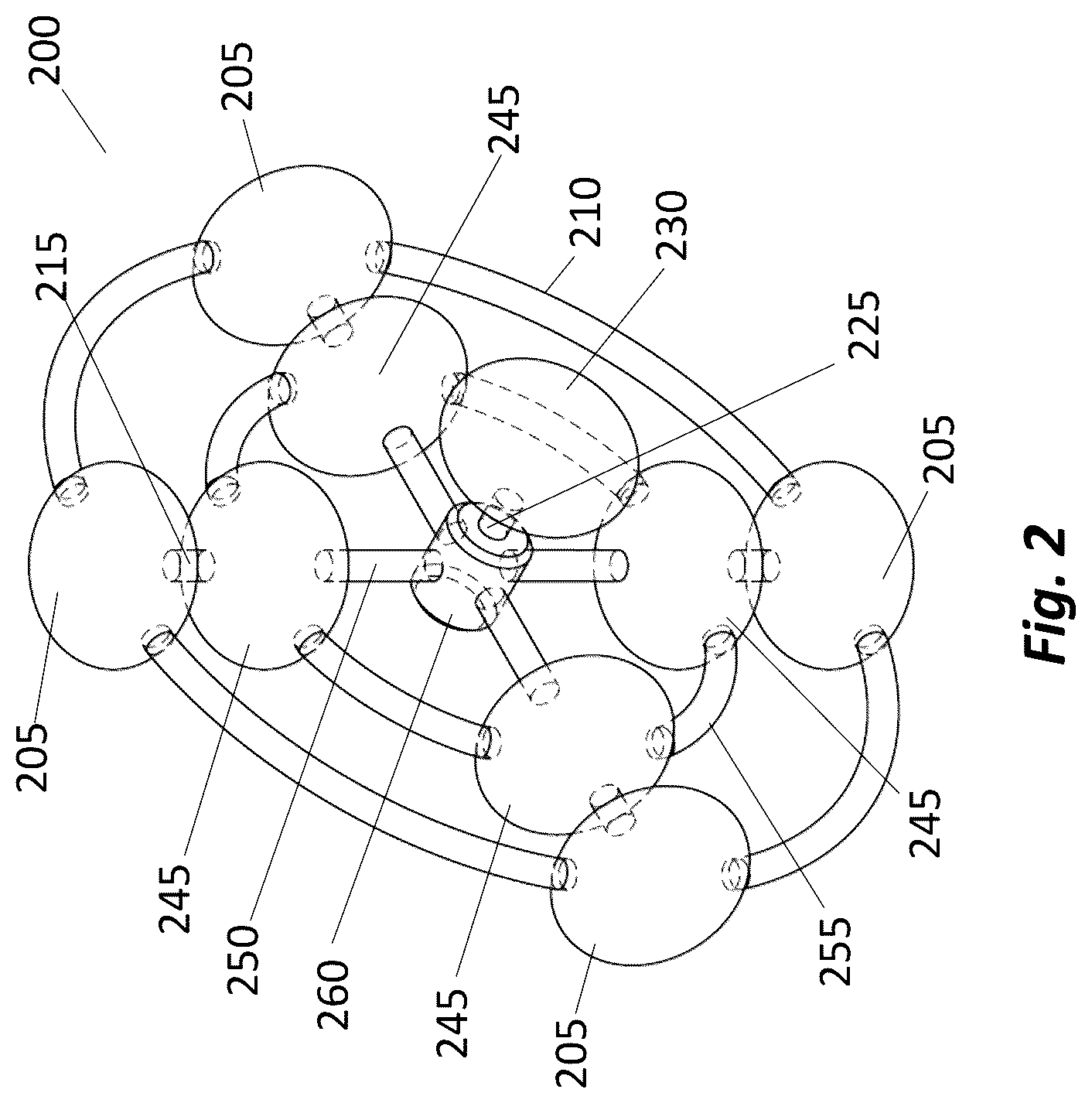 Patent US12576995 Figure 2 – Systems and methods for providing a hybrid gravity environment