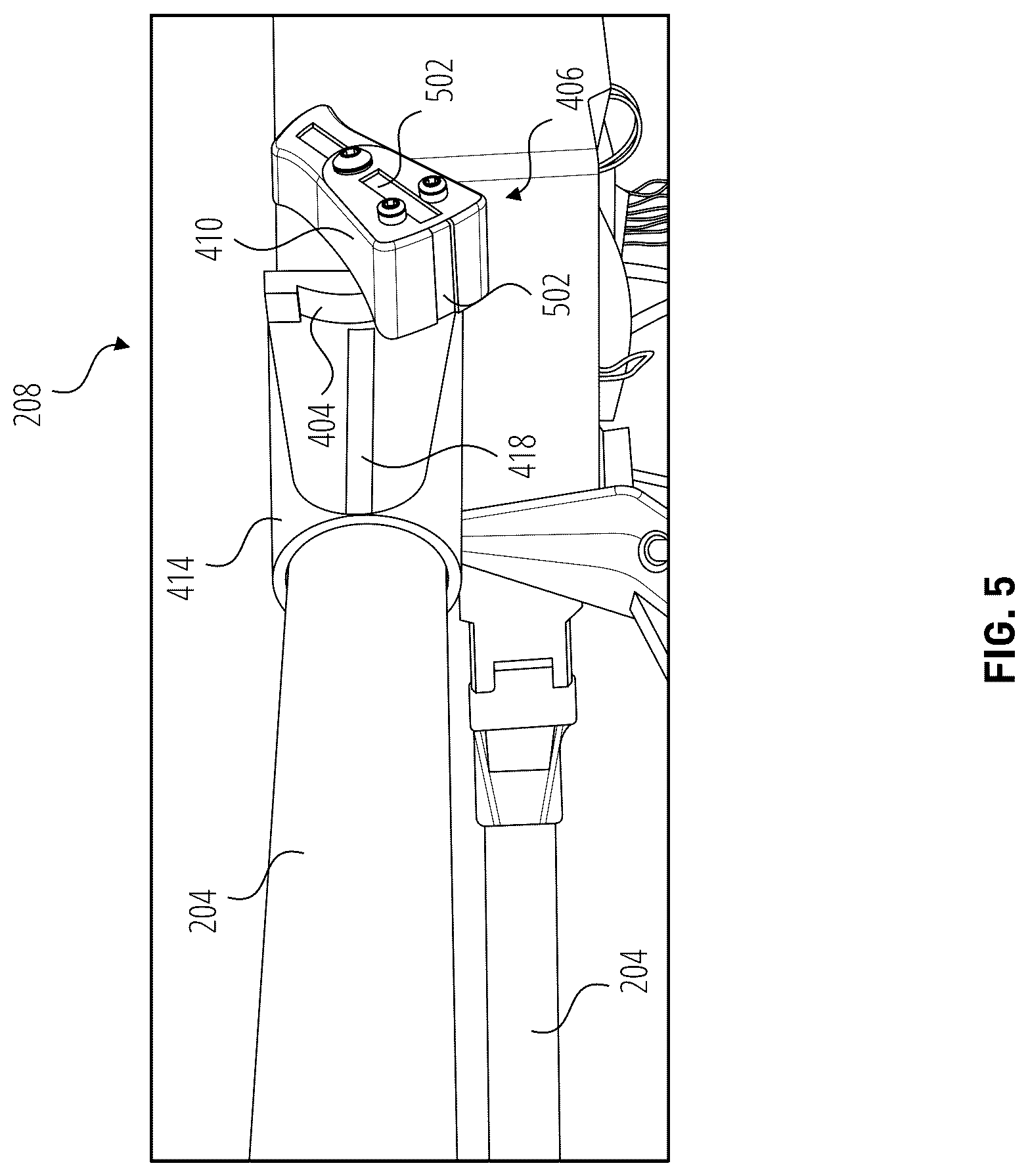 Patent US12576997 Figure 4 – Drone arm folding/locking mechanism