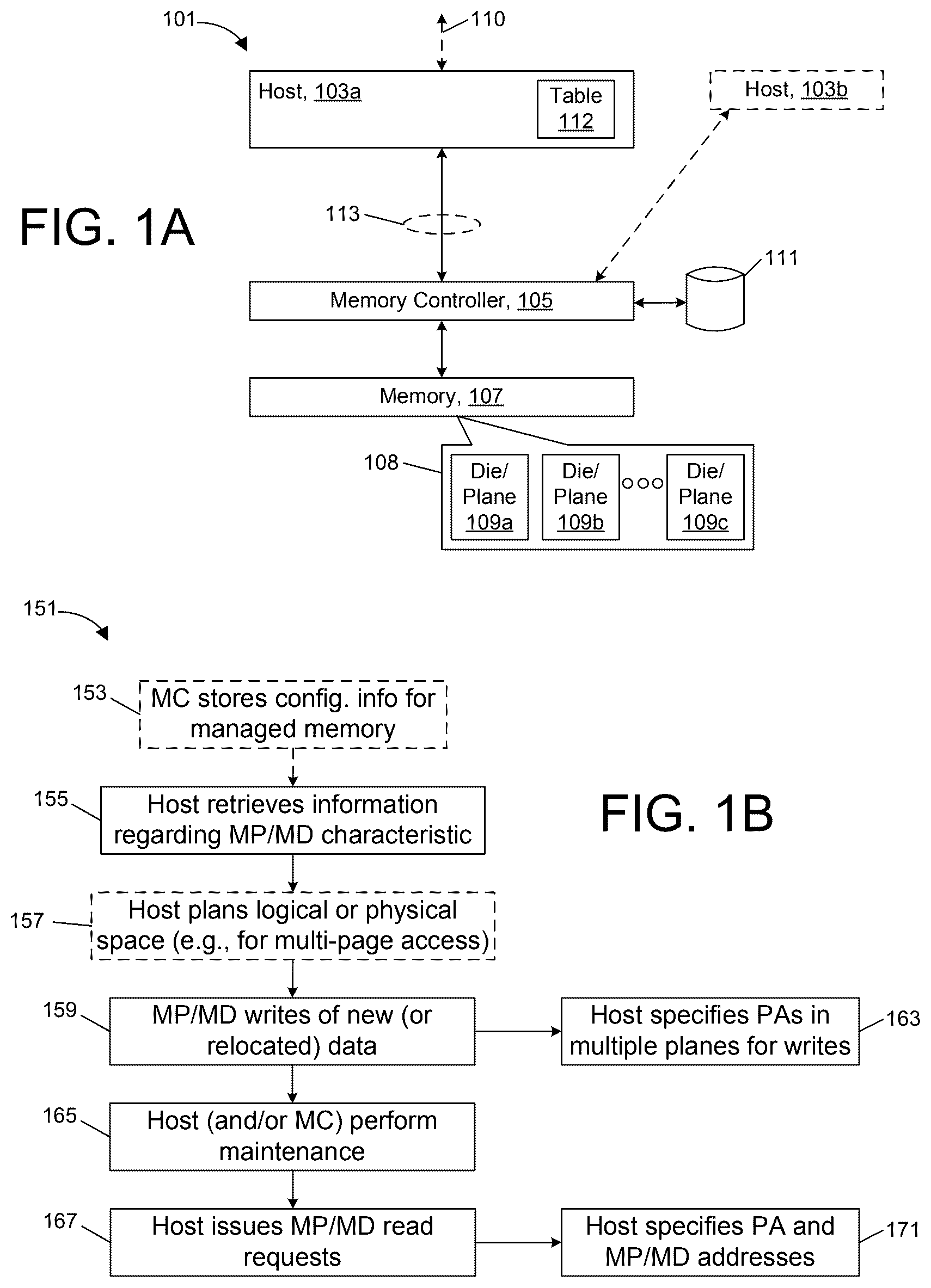 Patent US12579062 Figure 1 – Storage device with erase unit level address mapping