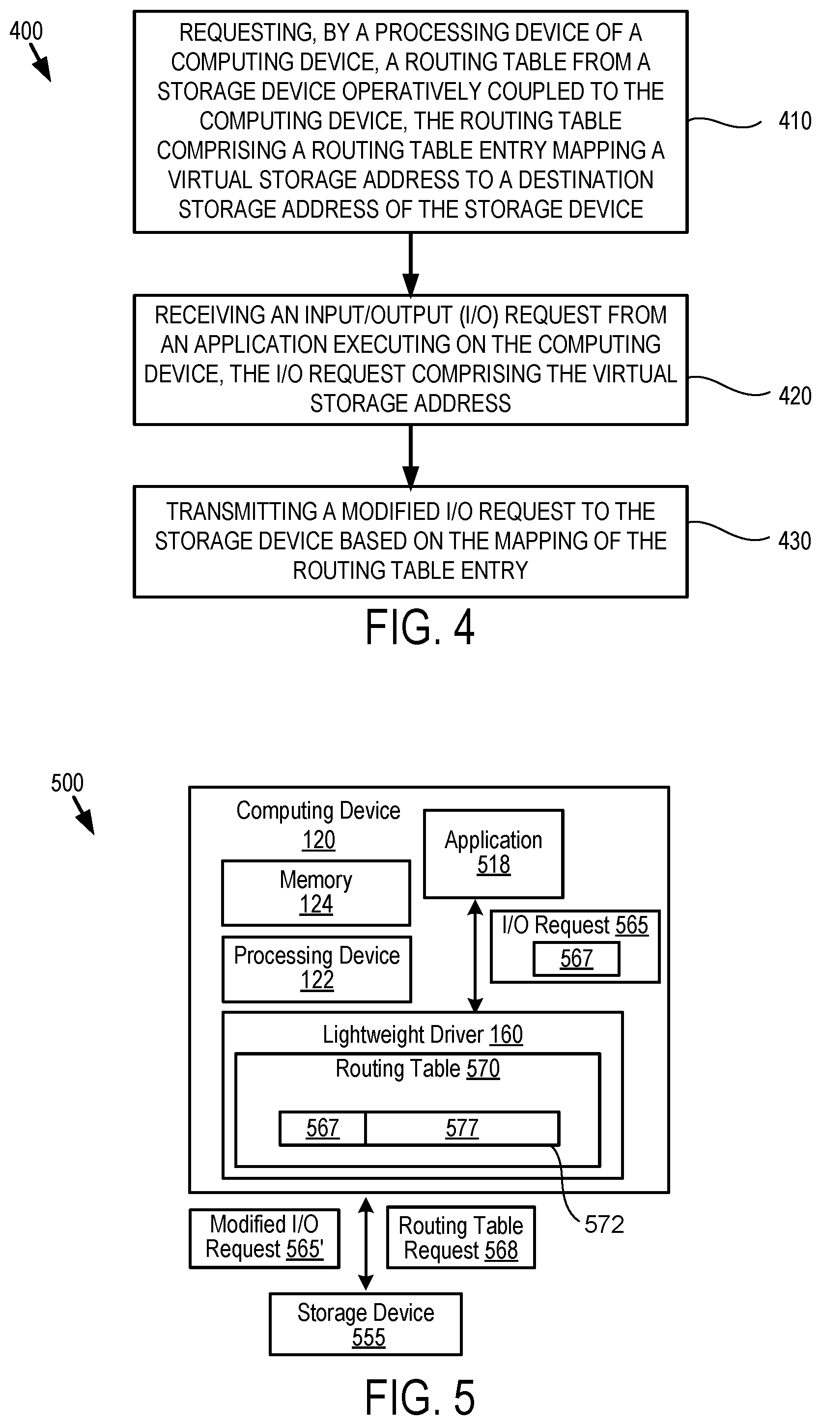 Patent US12579065 Figure 4 – Lightweight kernel driver for virtualized storage