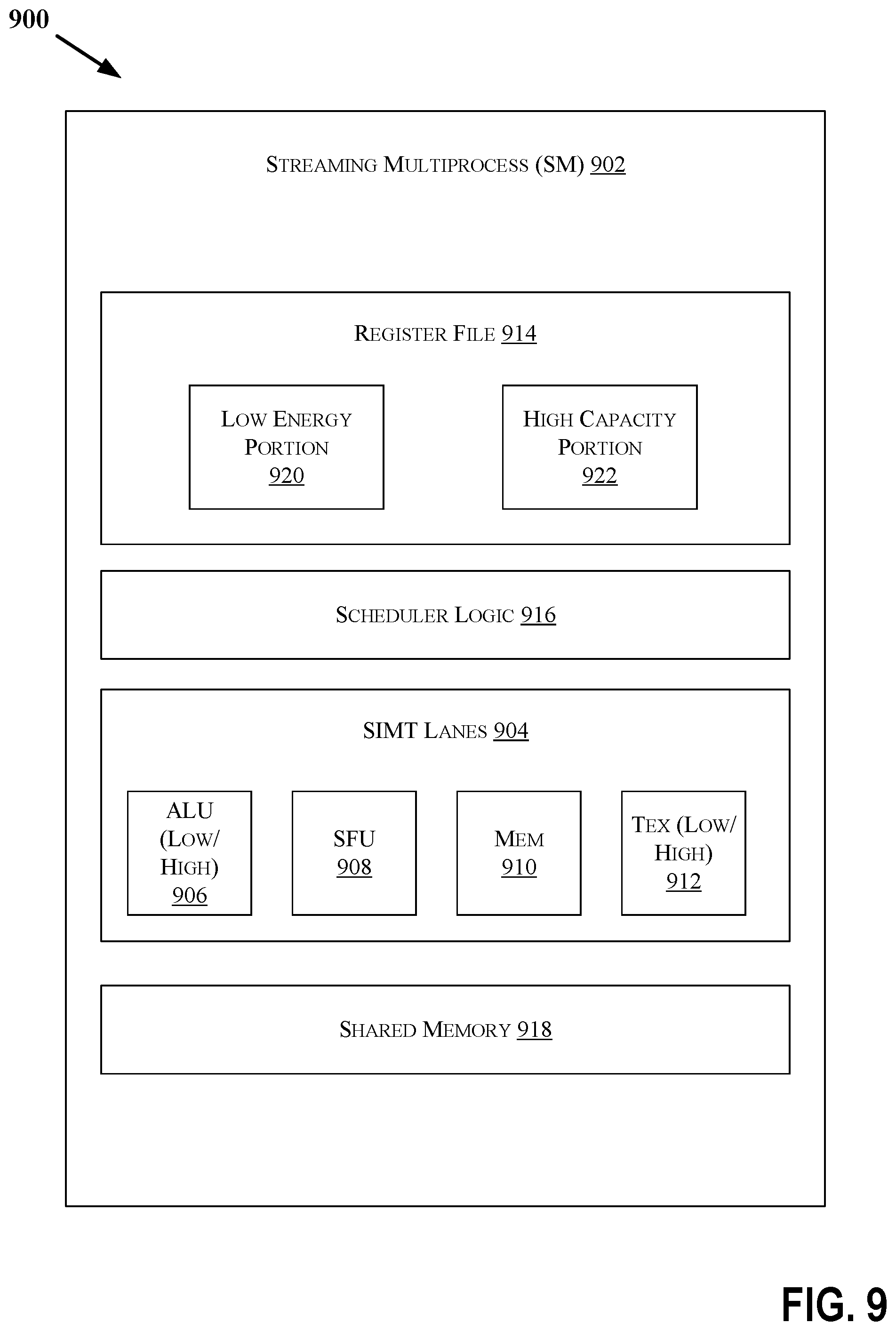 Patent US12579072 Figure 17 – Graphics processor register file including a low energy portion and a high capacity portion