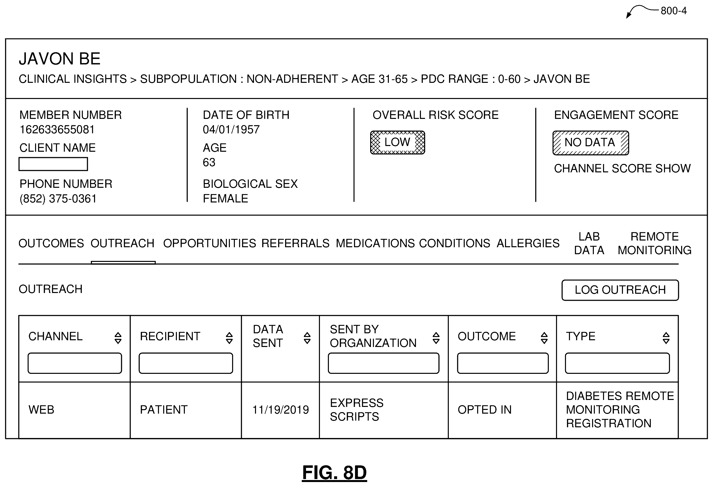 Patent US12579134 Figure 19 – Database query generation and automated sequencing of query results